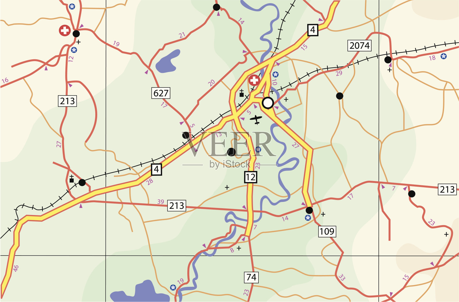 路线图插画图片素材