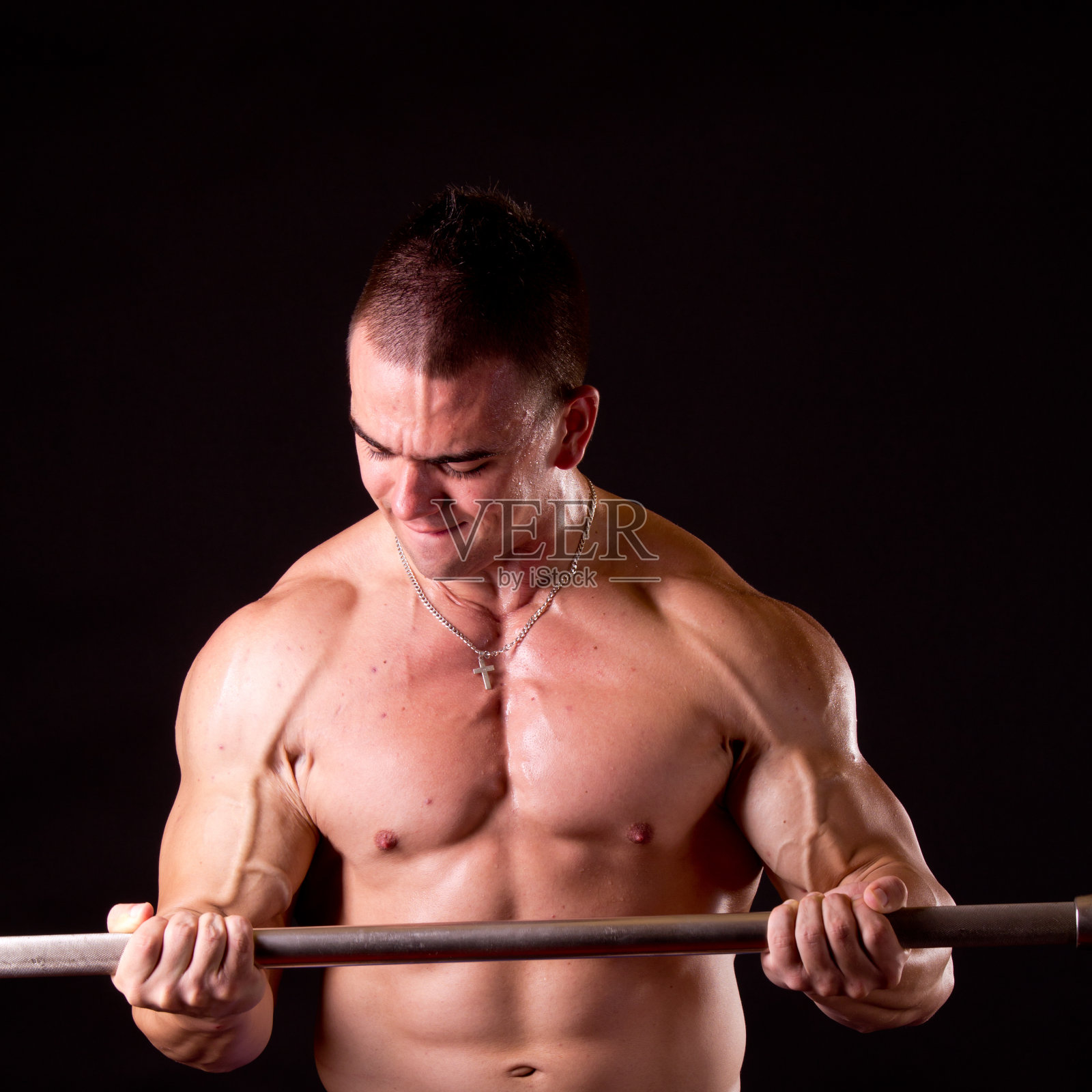 健美运动员照片摄影图片