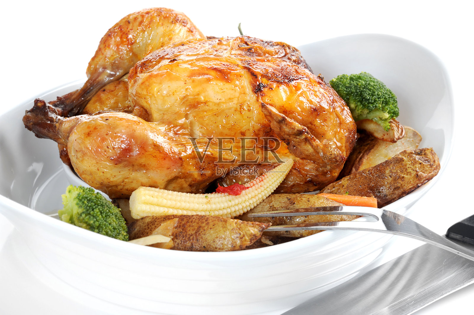 烤鸡照片摄影图片