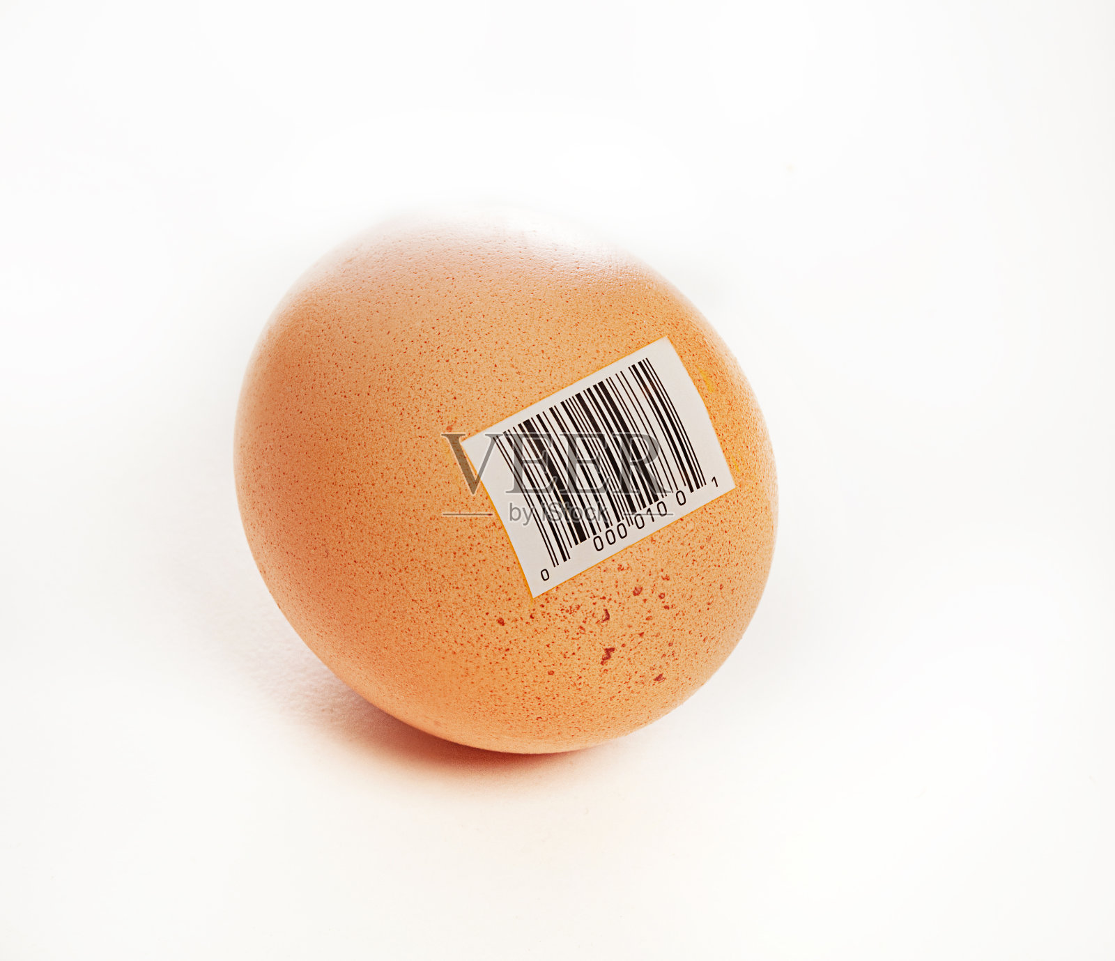 带条形码的鸡蛋照片摄影图片