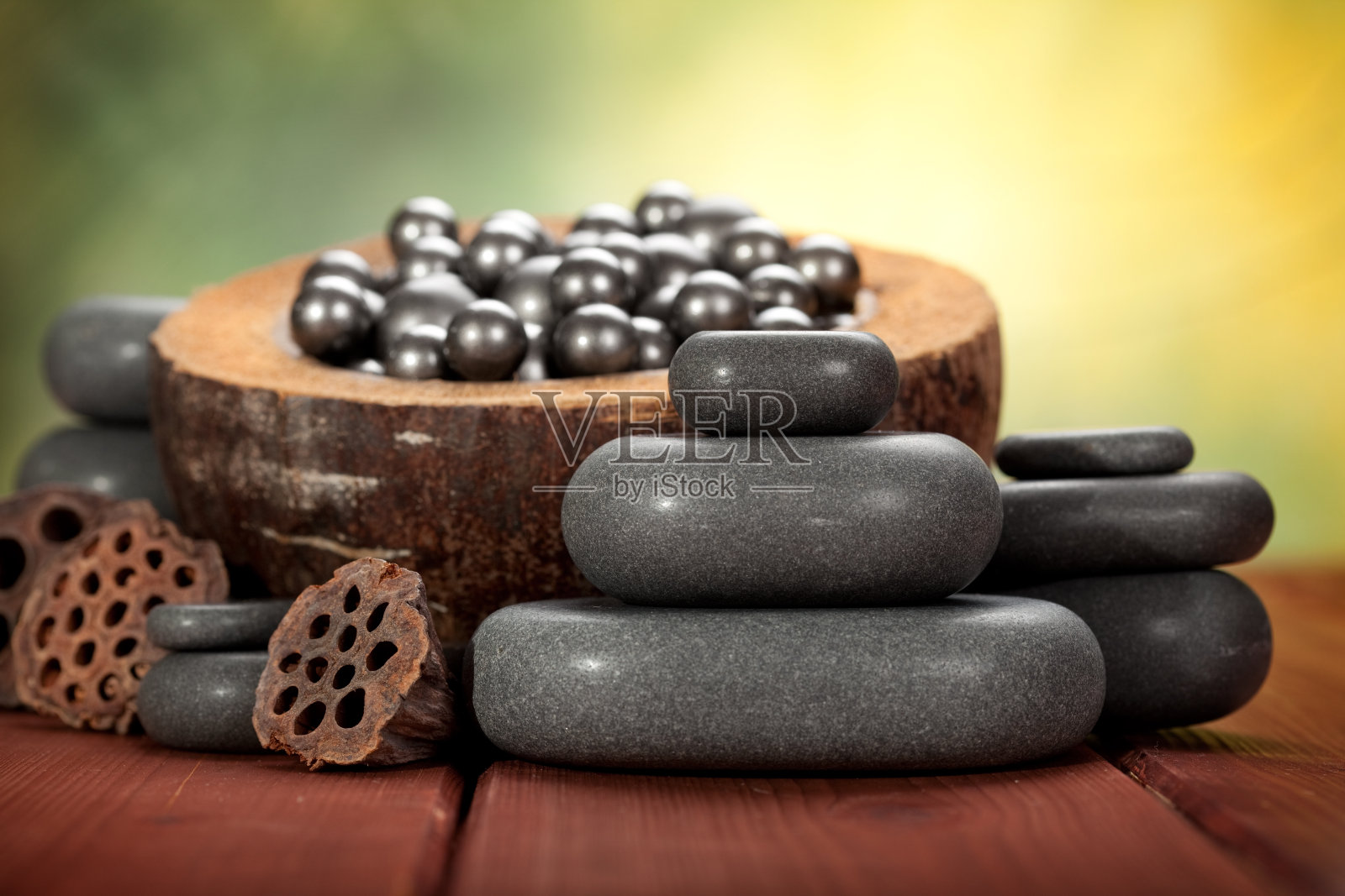 热石按摩照片摄影图片