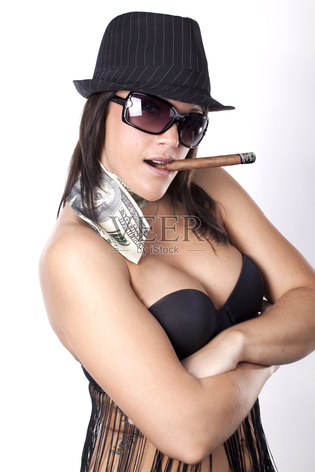 自信的现代女老板照片摄影图片