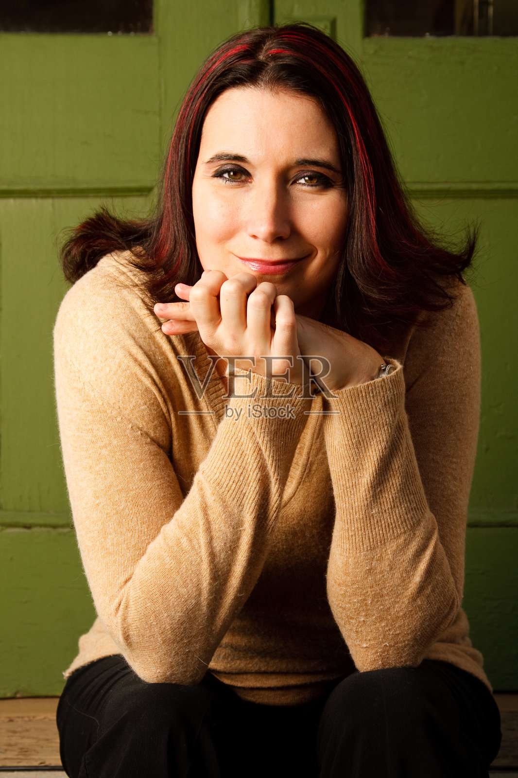 微笑的女人照片摄影图片