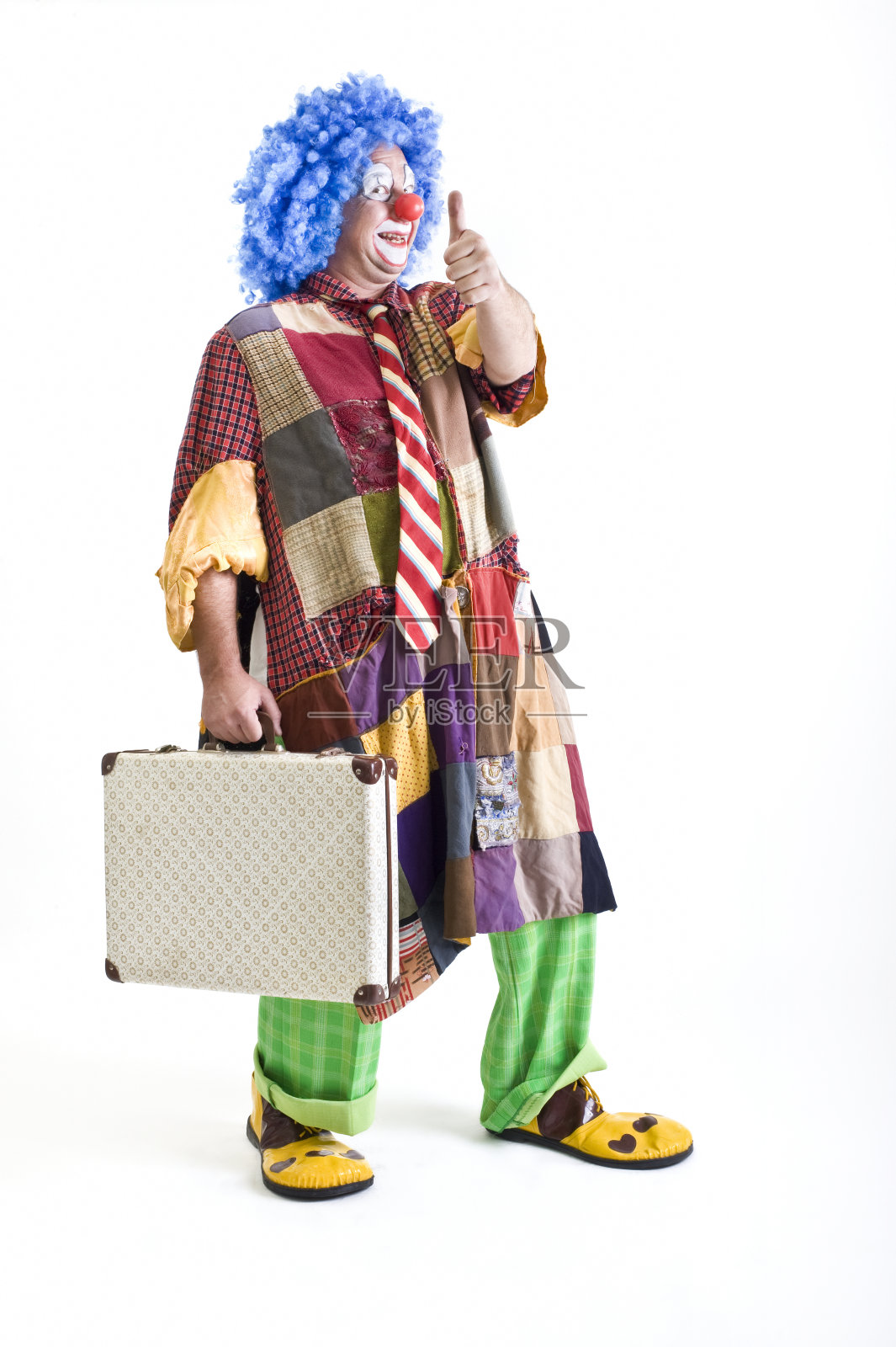 小丑手提箱照片摄影图片
