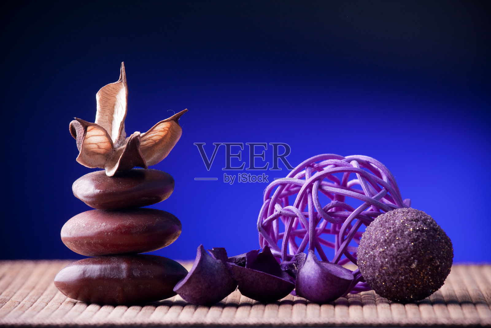 禅宗风格的百花排列照片摄影图片