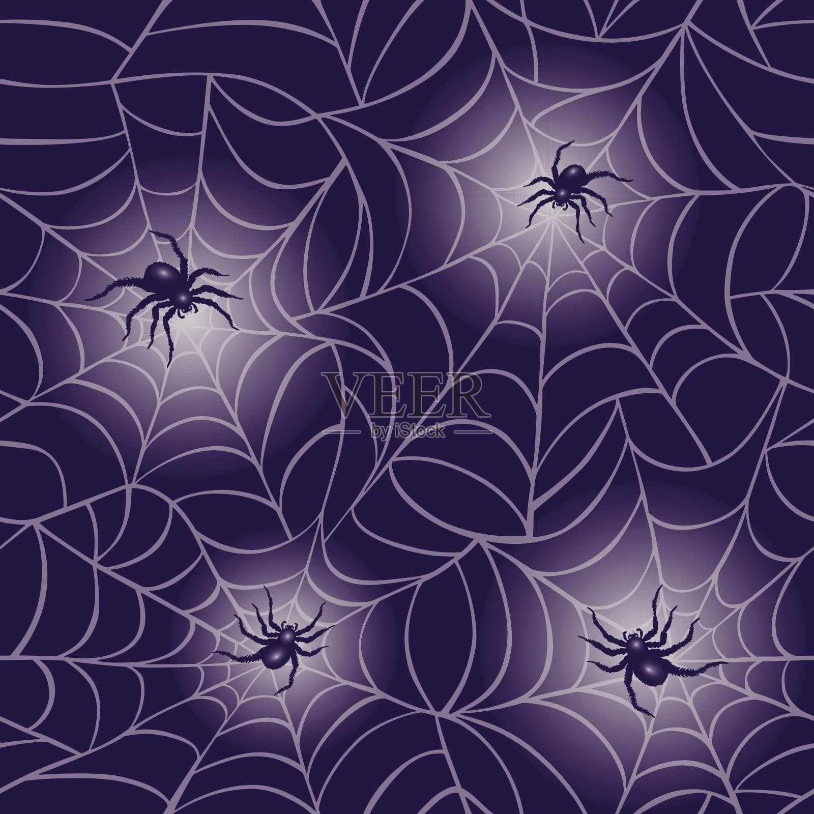 紫蜘蛛网图案插画图片素材