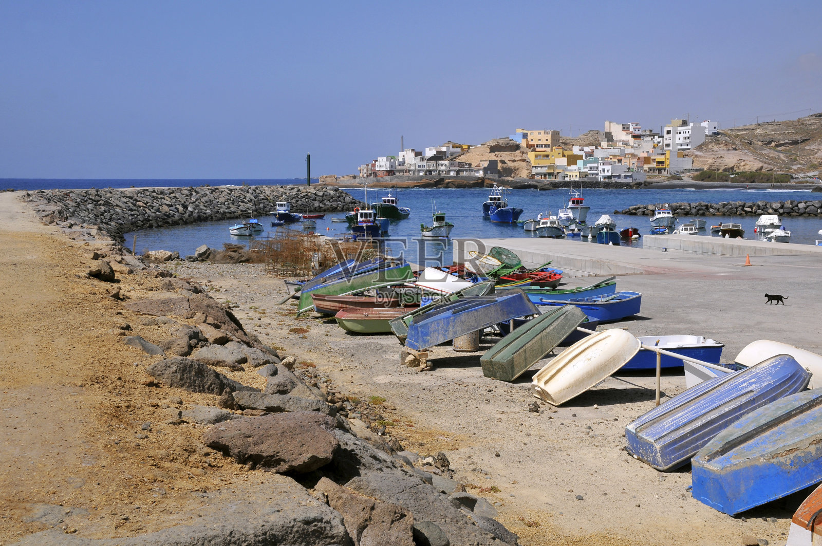 特内里费的圣米格尔·德·塔贾港照片摄影图片