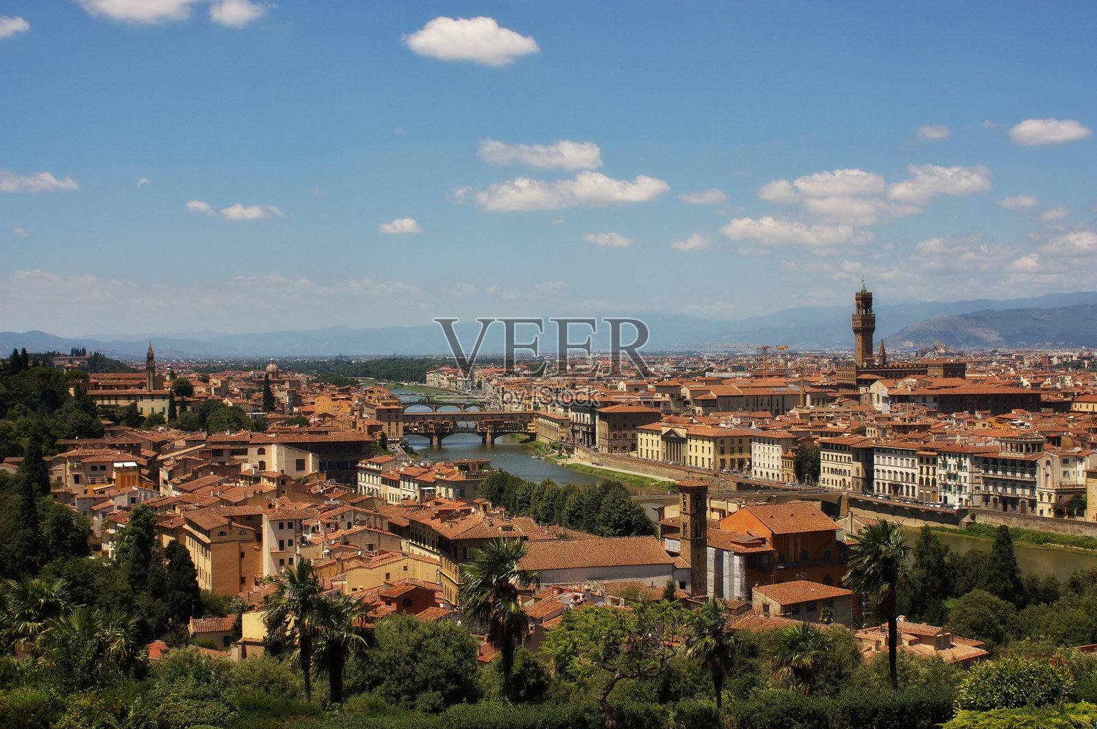 佛罗伦萨意大利城市景观照片摄影图片