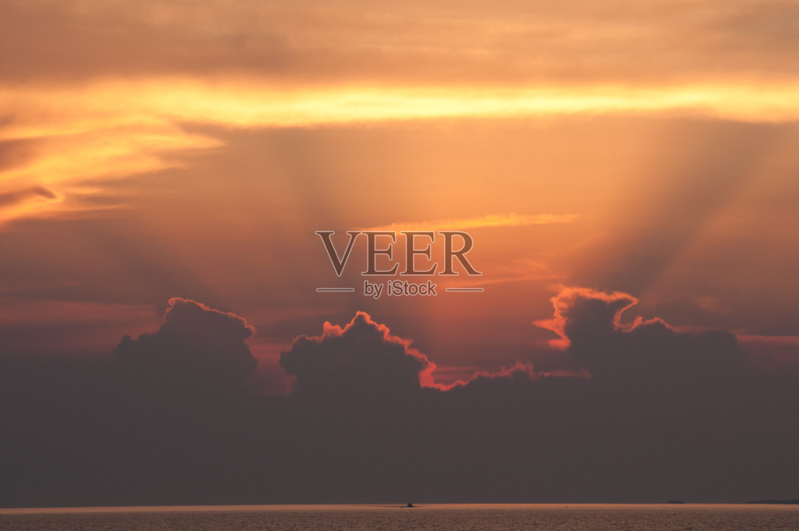 日落在米克诺斯照片摄影图片