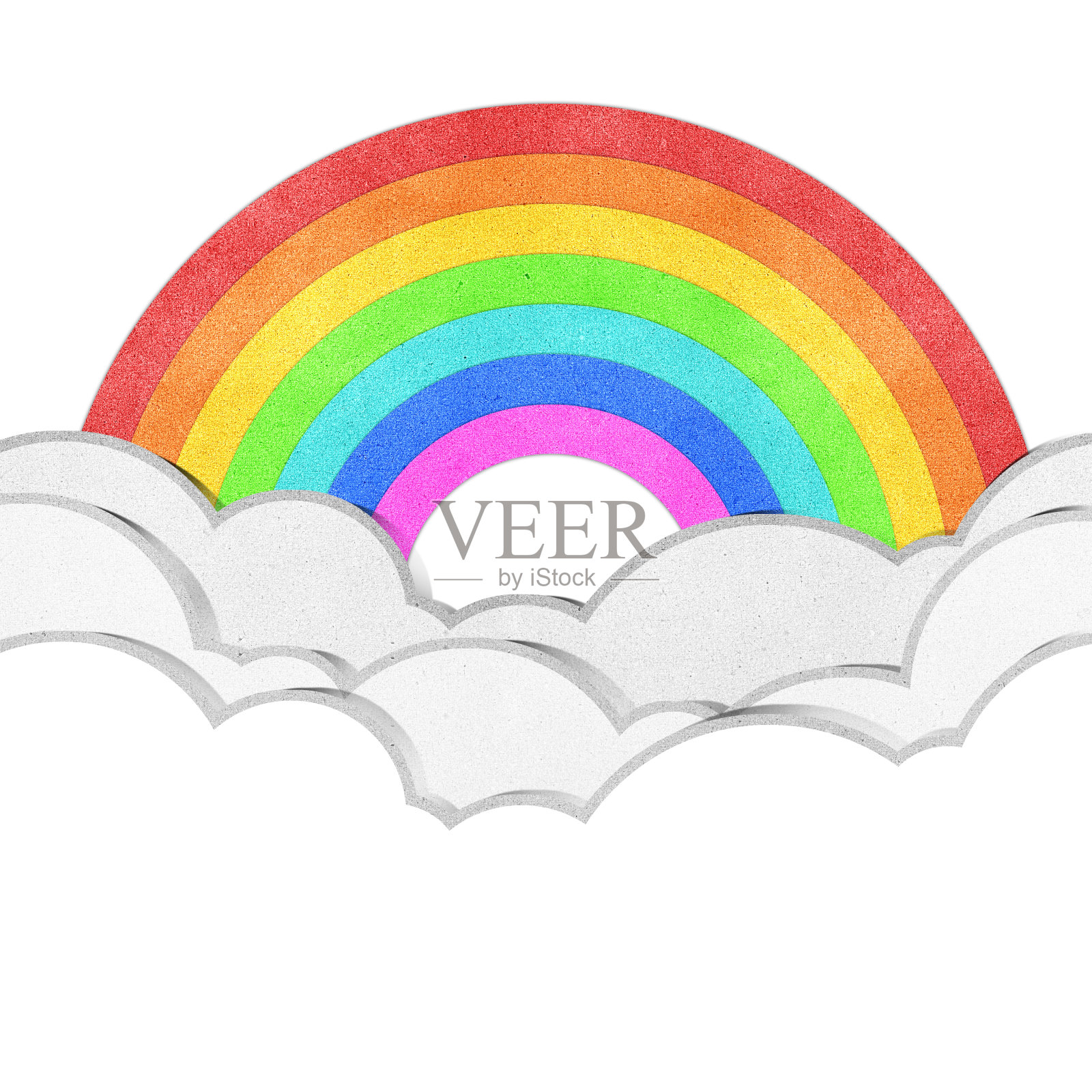 彩虹纸再循环工艺背景设计元素图片