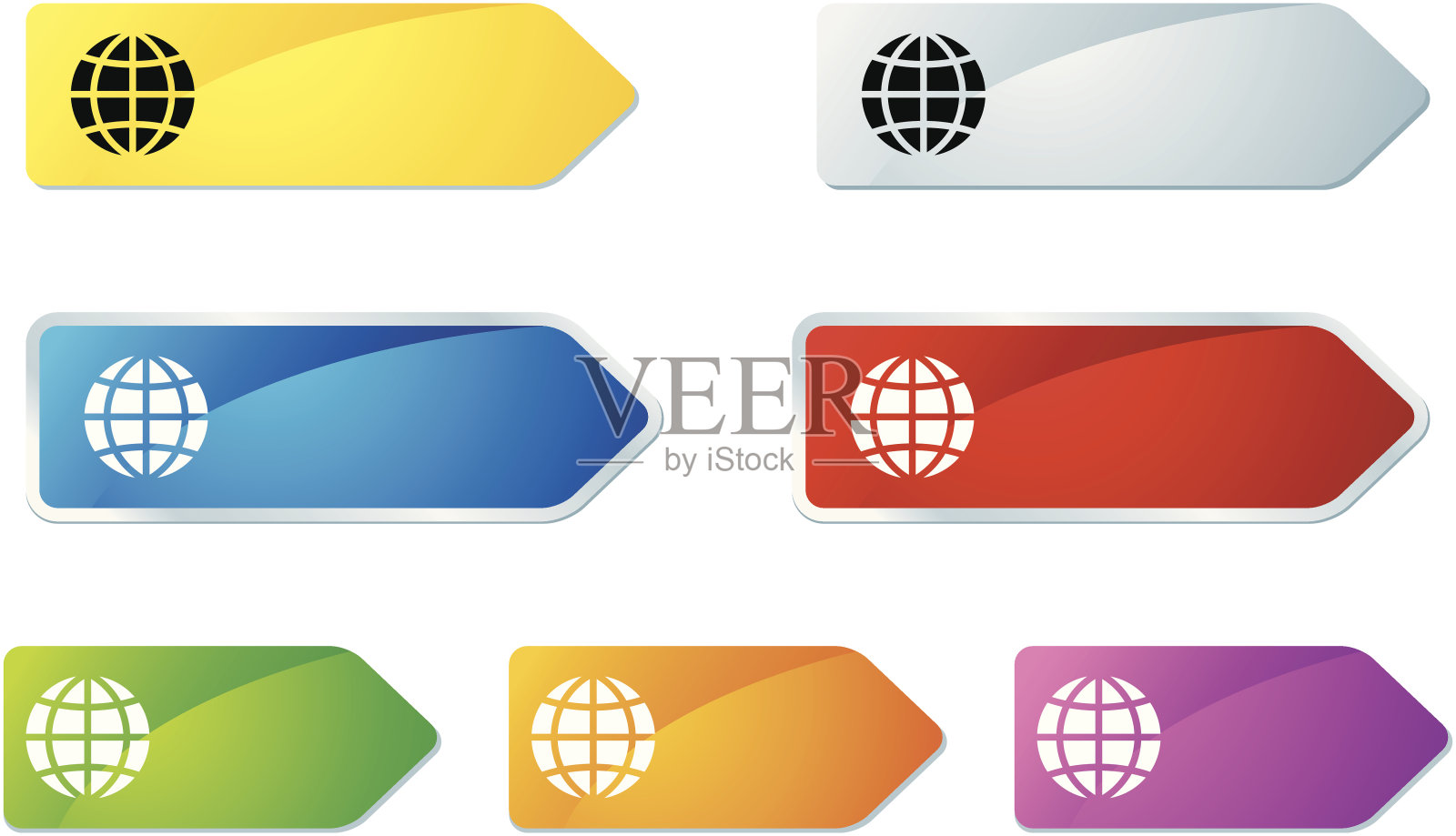 “L-label”图标系列|地球仪设计模板素材