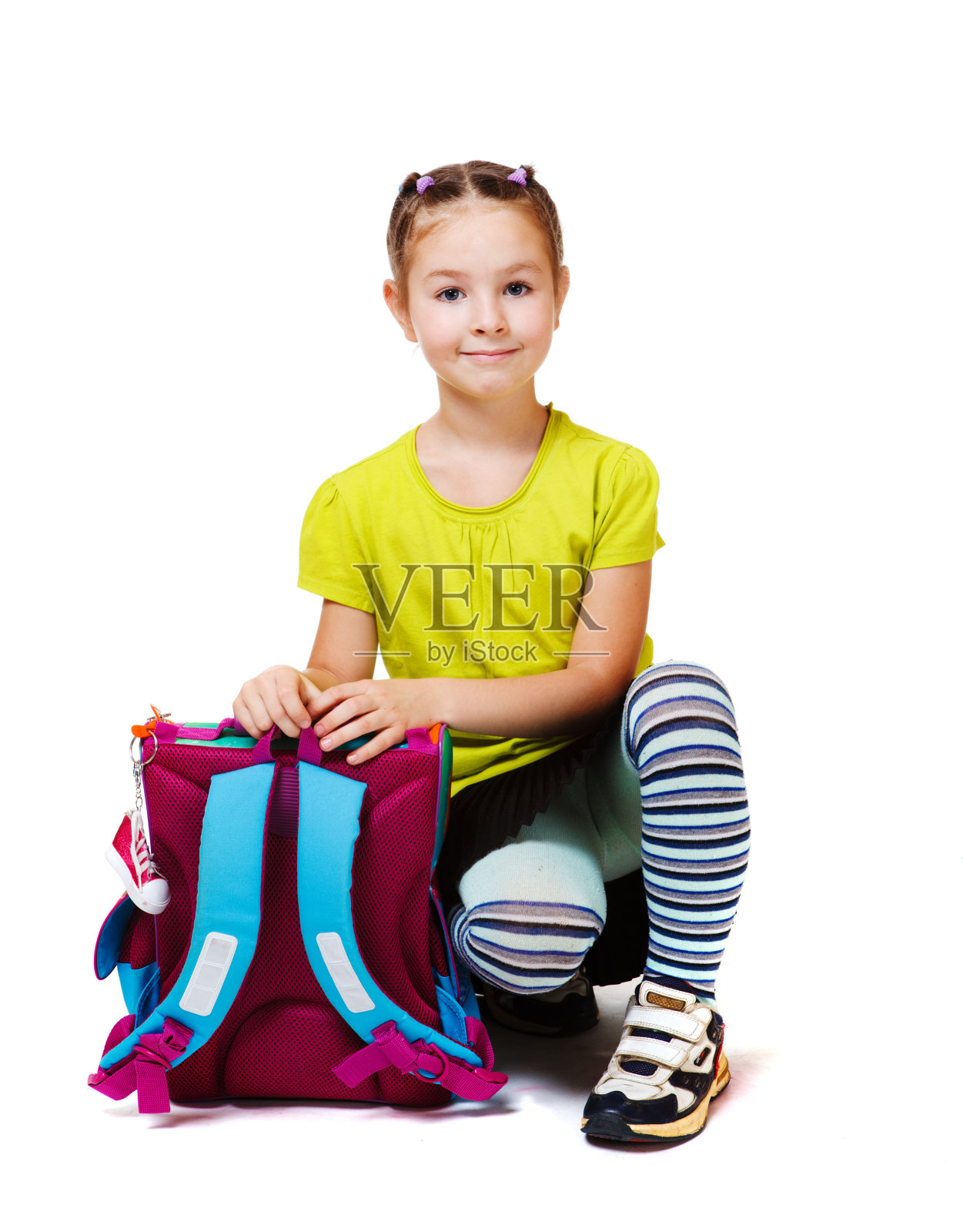 可爱的小女孩照片摄影图片