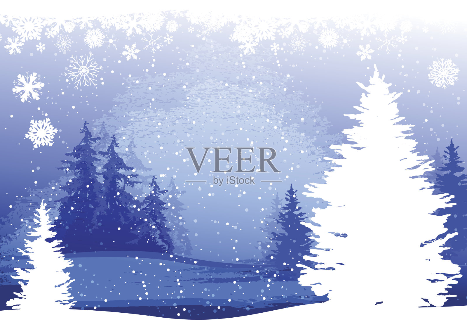 圣诞节的背景插画图片素材