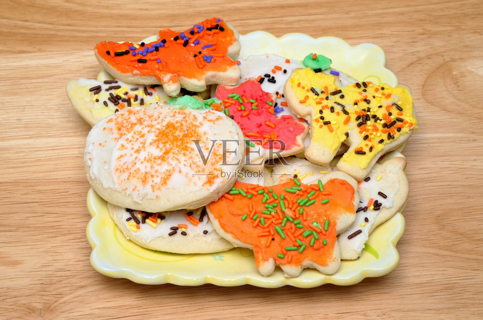 万圣节饼干照片摄影图片