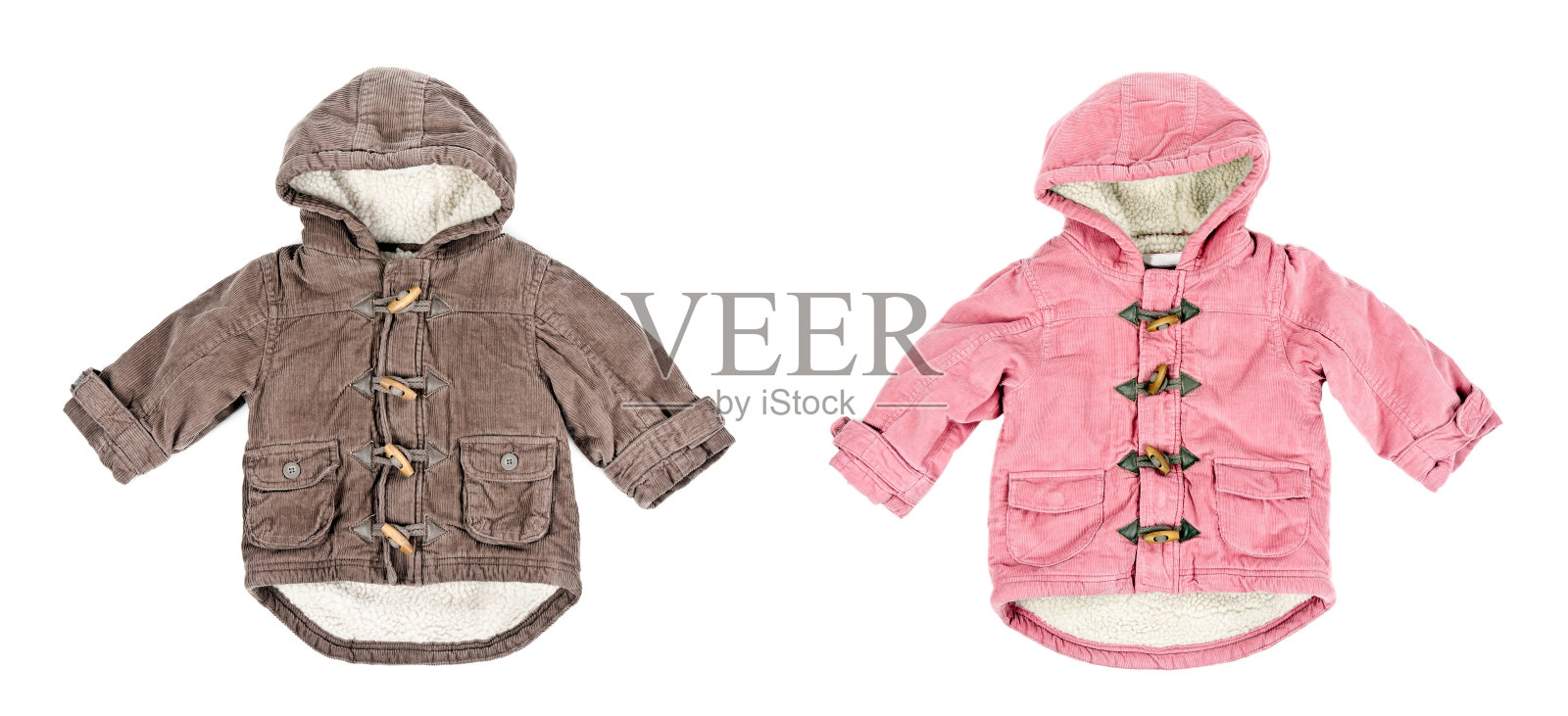 两个灯芯绒夹克照片摄影图片