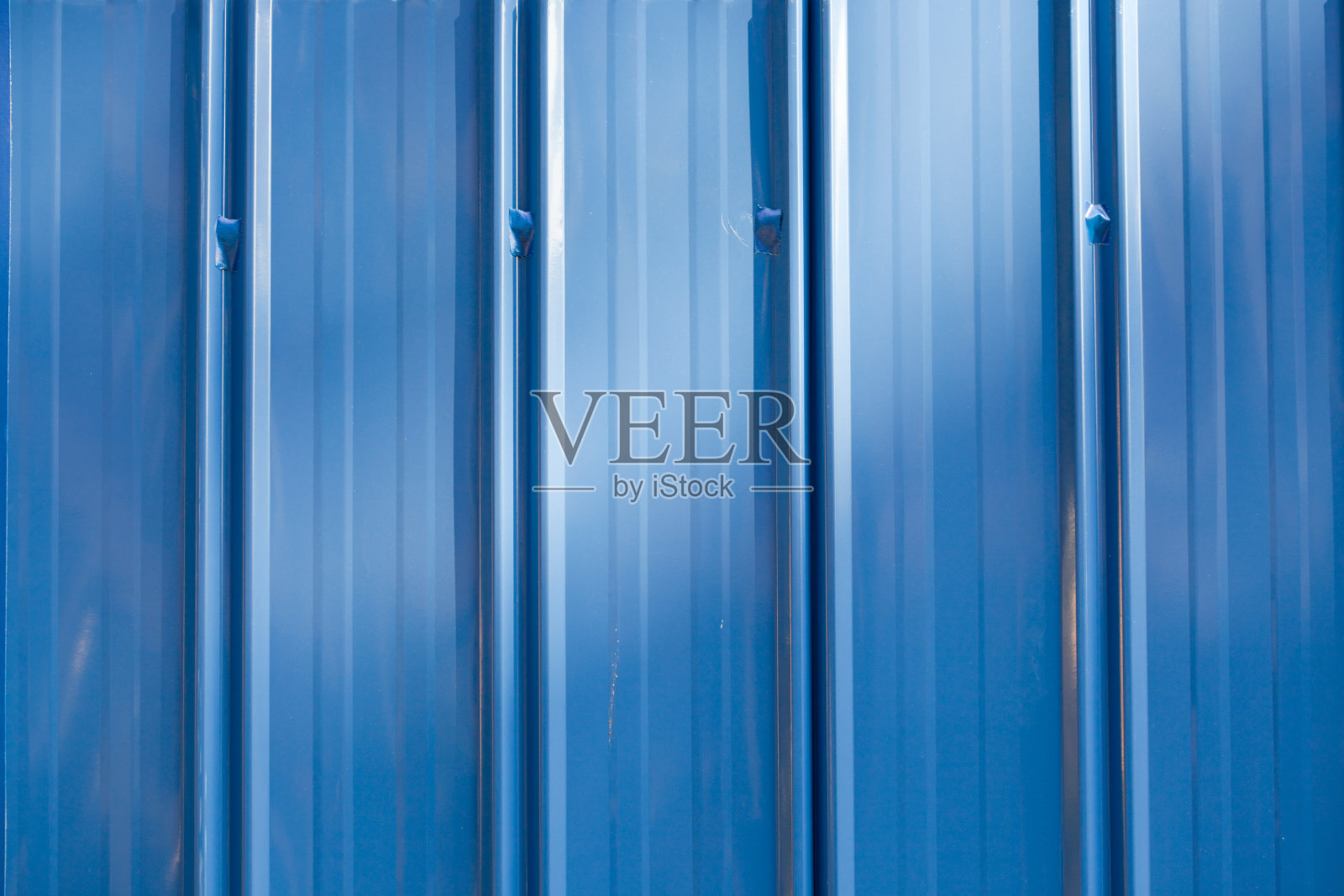 蓝色金属屏障背景特写照片摄影图片