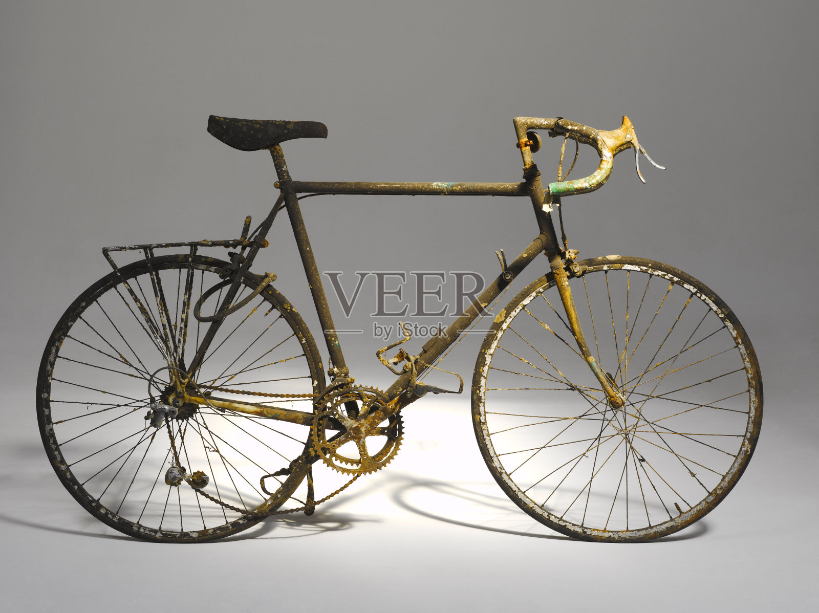 旧自行车生锈的照片摄影图片