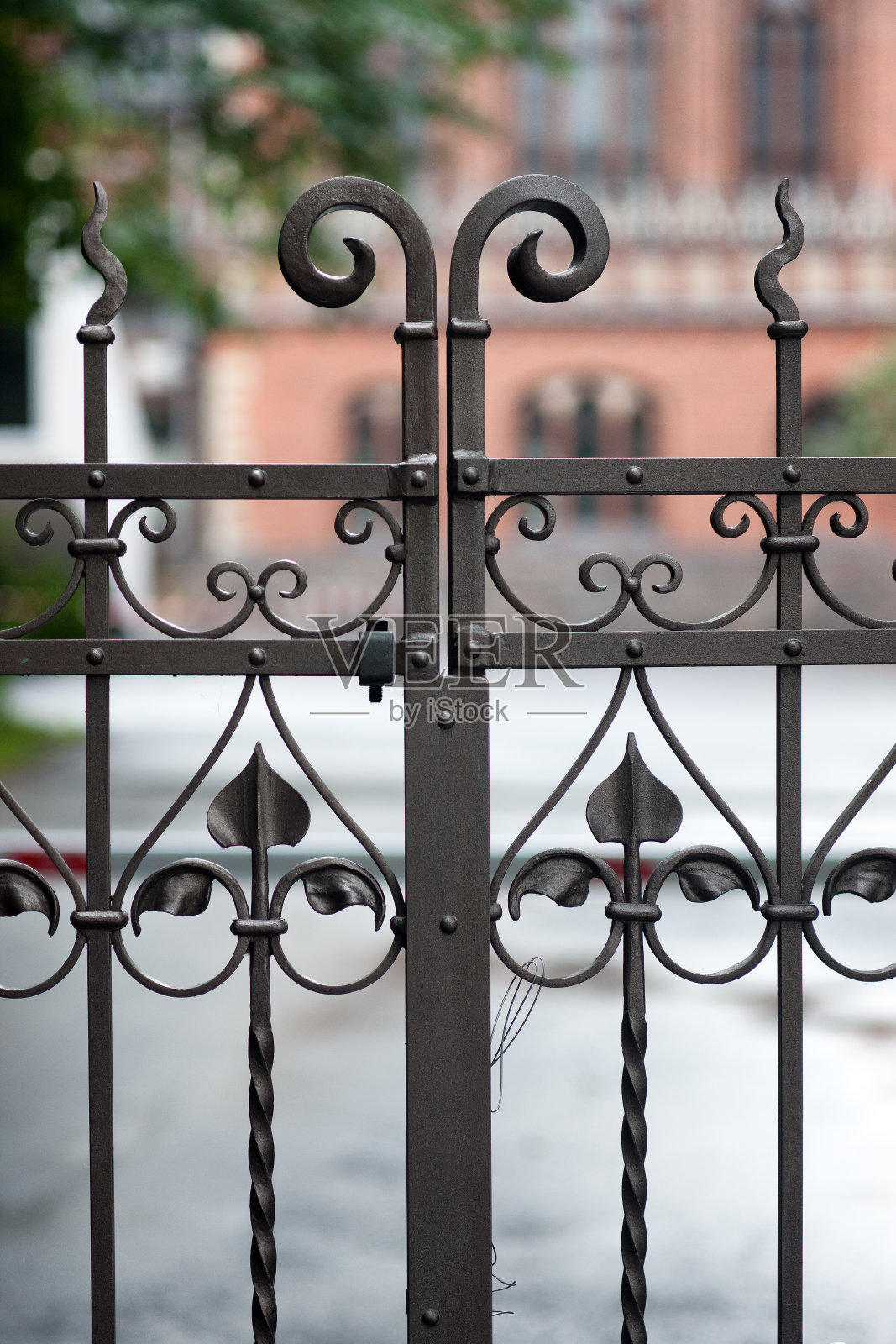 元素的栅栏。拉脱维亚。尤尔马拉照片摄影图片