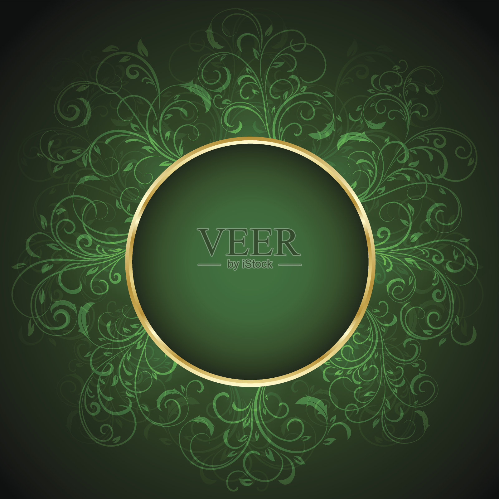 绿色植物的背景插画图片素材