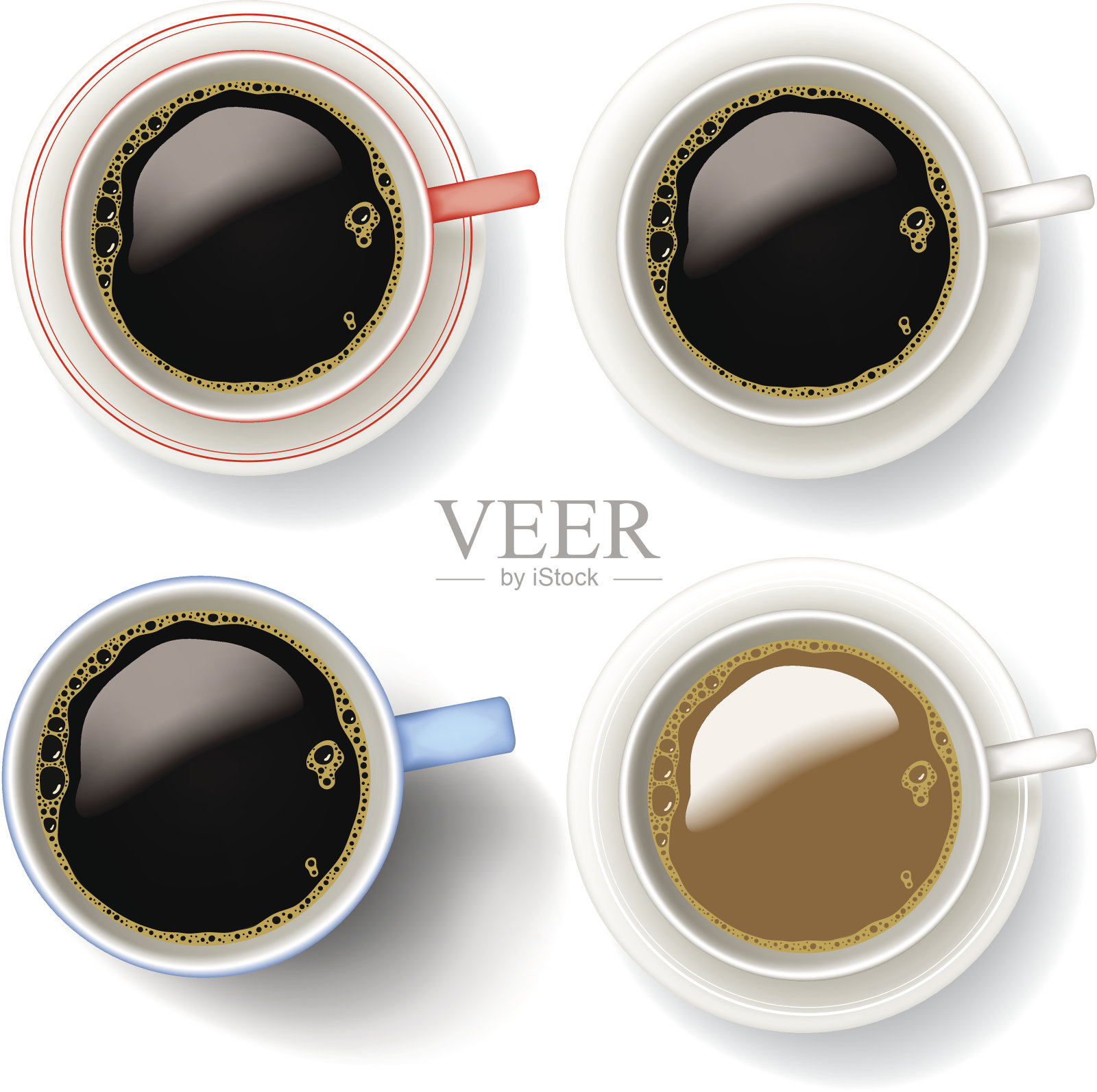 咖啡杯设计元素图片