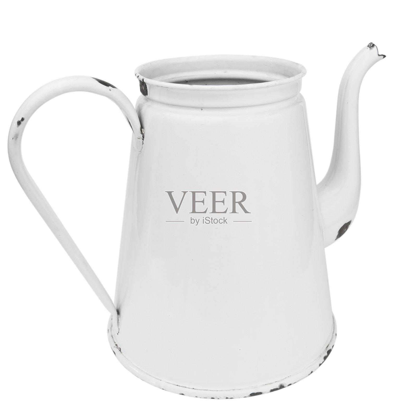 白搪瓷咖啡壶照片摄影图片