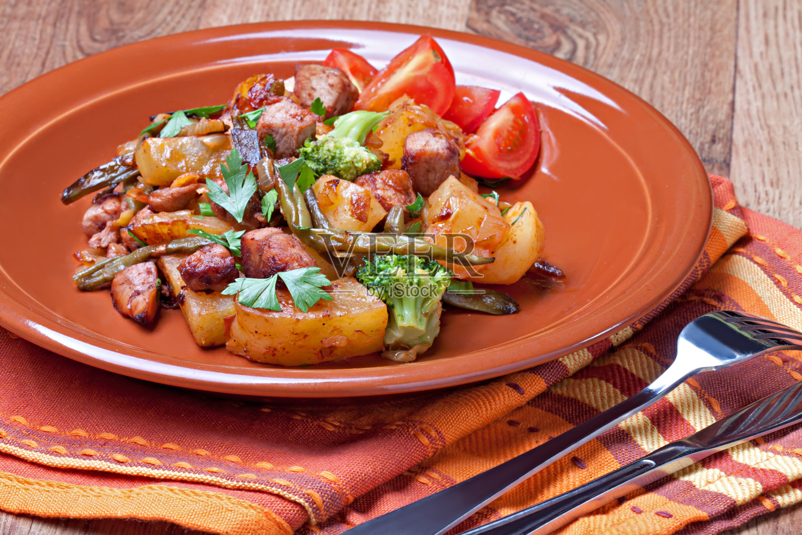 一盘炒蔬菜照片摄影图片