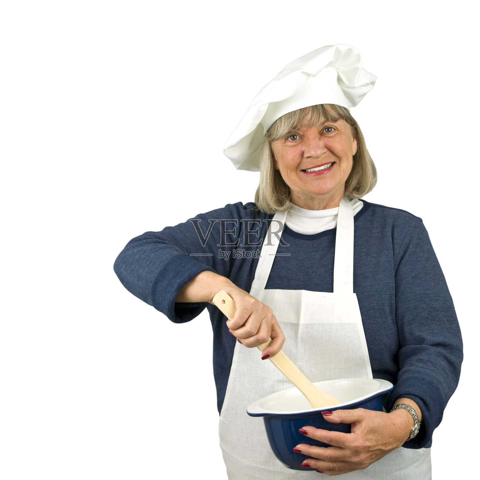 快乐的高级厨师照片摄影图片