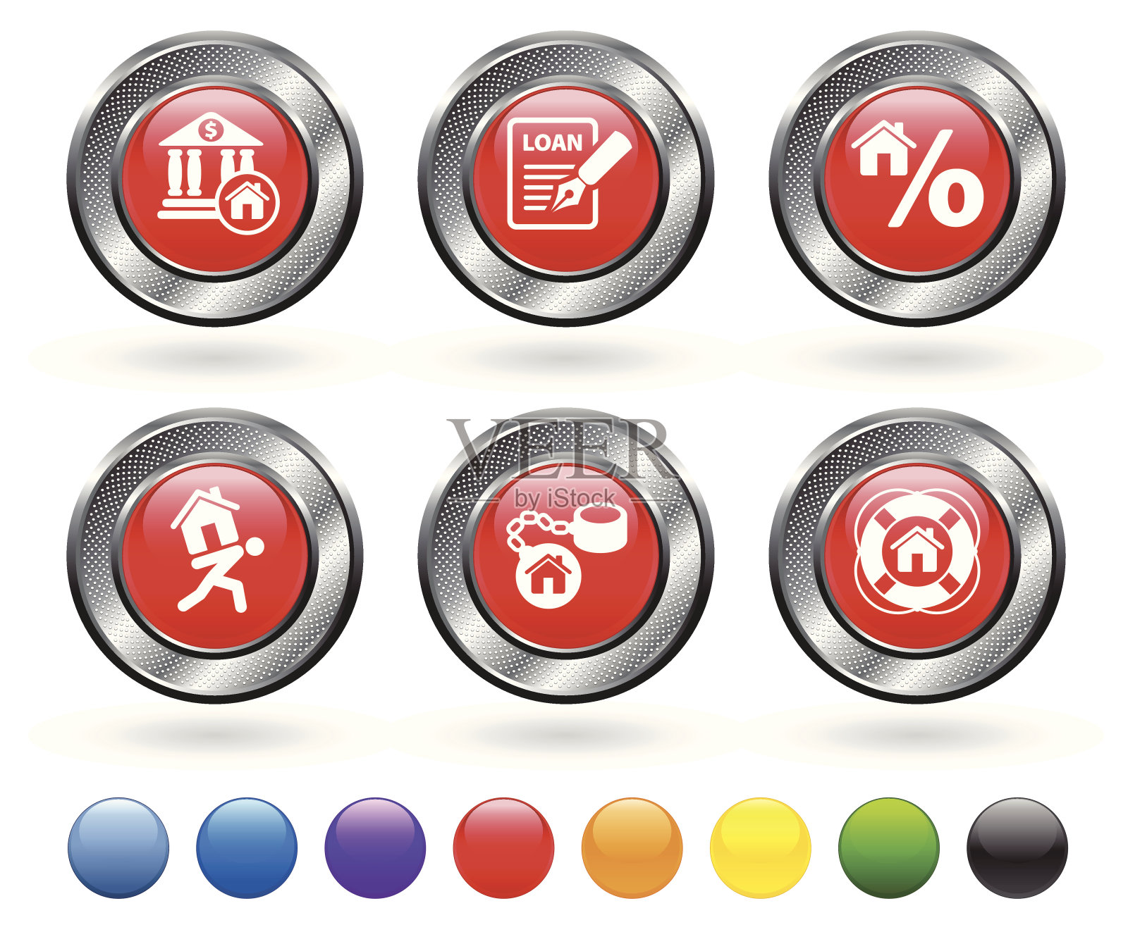 金融家投资者版税免费矢量图标集图标素材