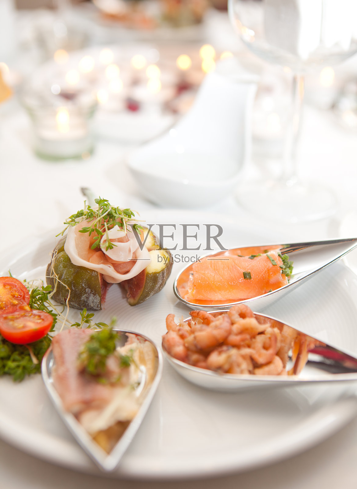 花哨的开胃菜照片摄影图片