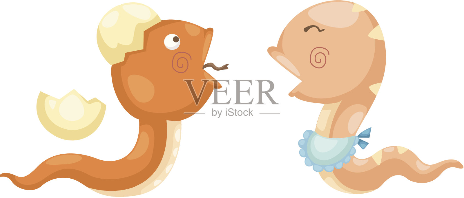 蛇在爱设计元素图片