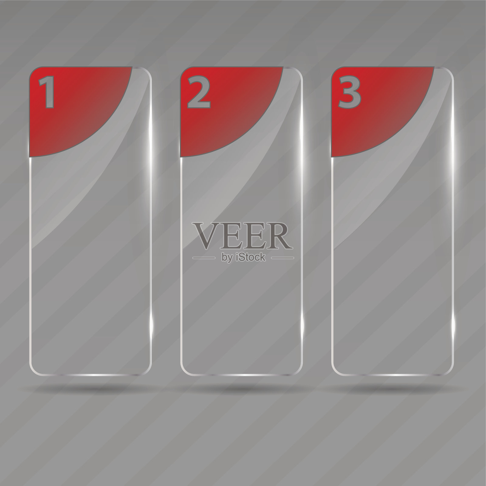 玻璃框架上抽象的金属背景。矢量插图。插画图片素材