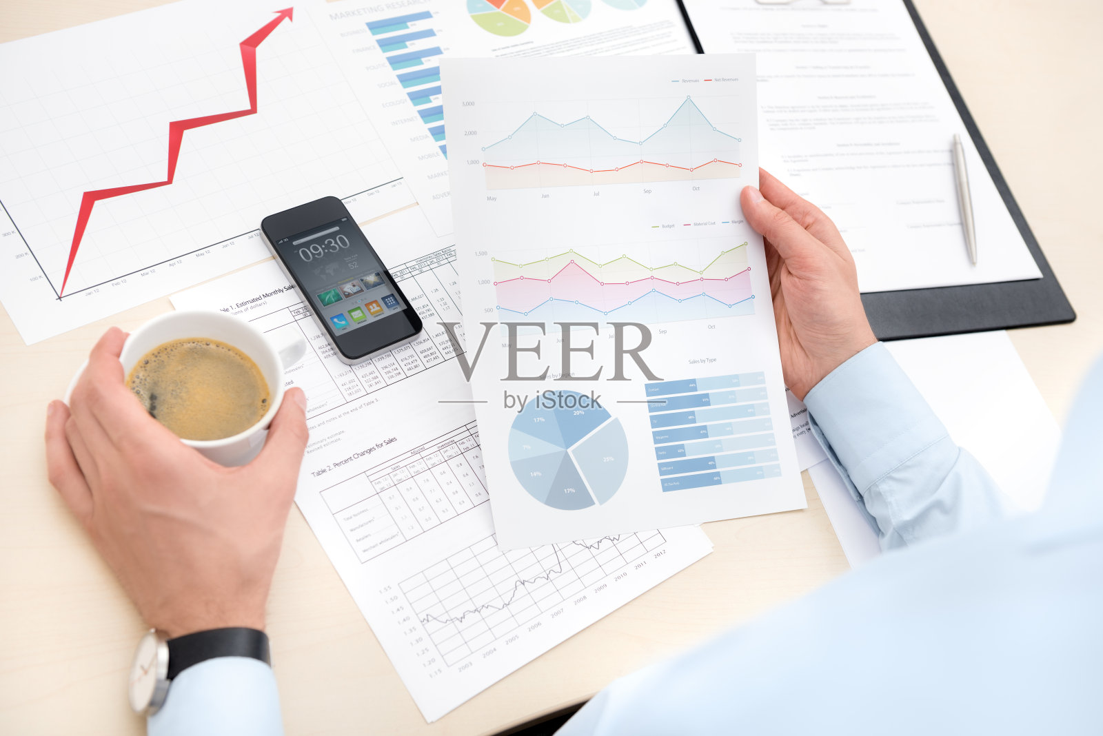 处理文件的商人照片摄影图片