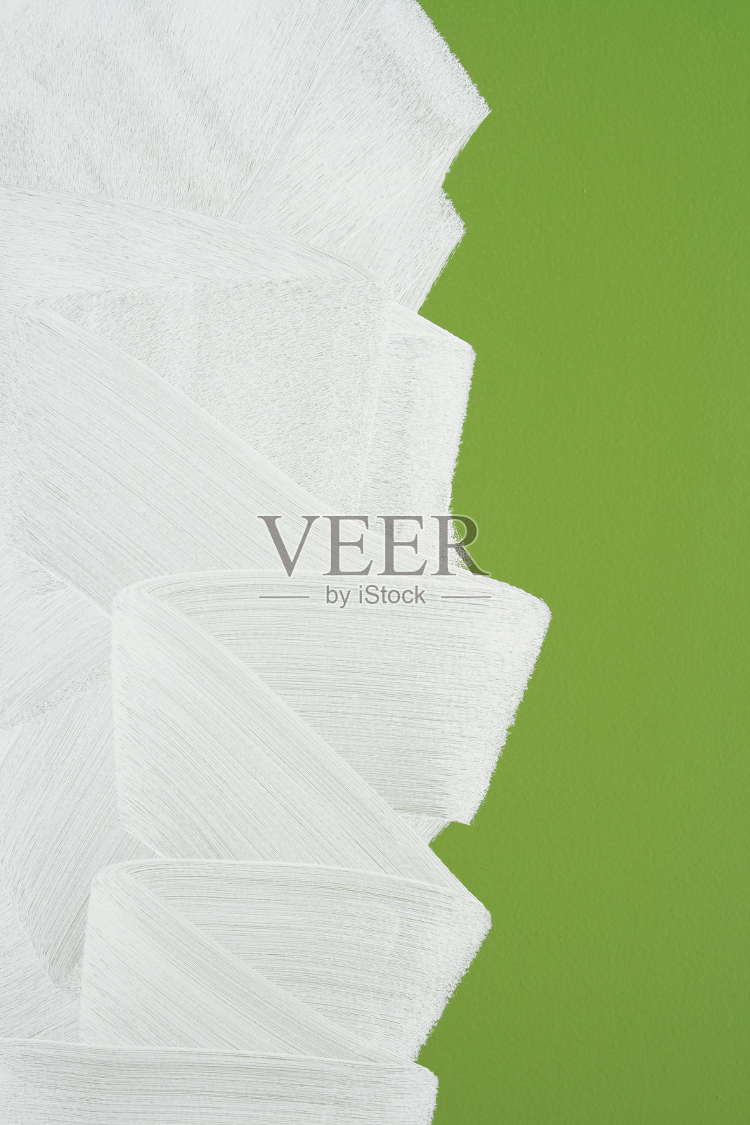 亮绿色的墙漆成白色照片摄影图片