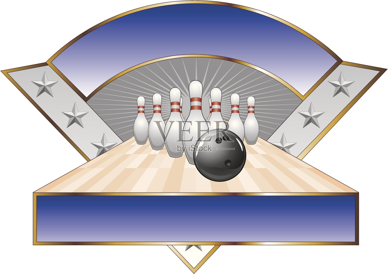 保龄球设计模板三角形插画图片素材