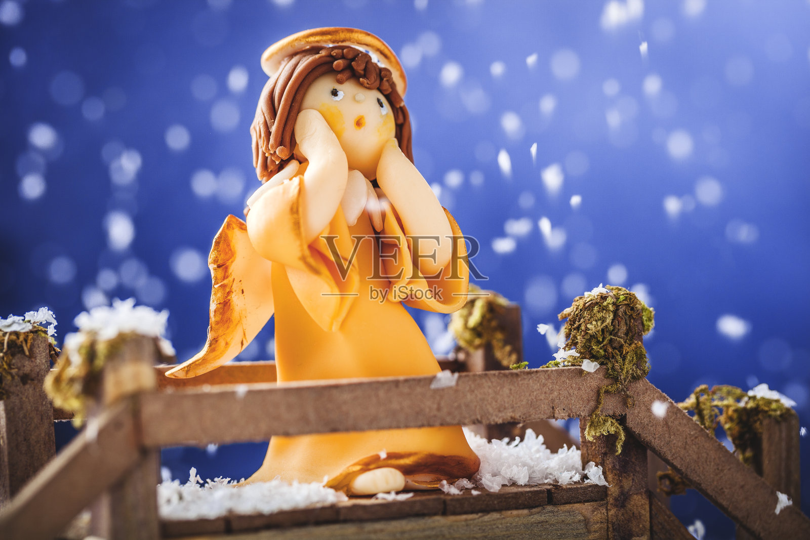 圣诞天使照片摄影图片