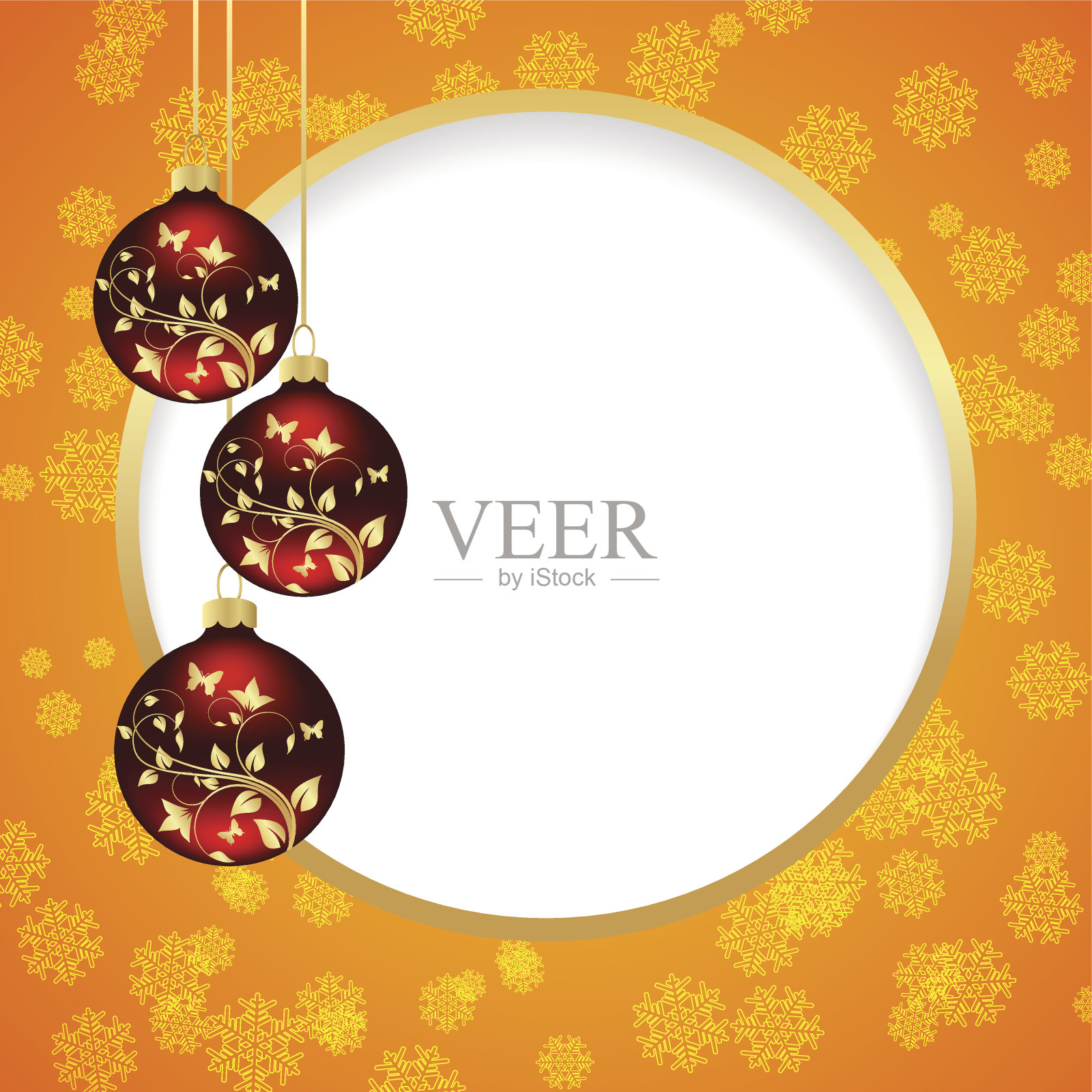 圣诞贺卡插画图片素材