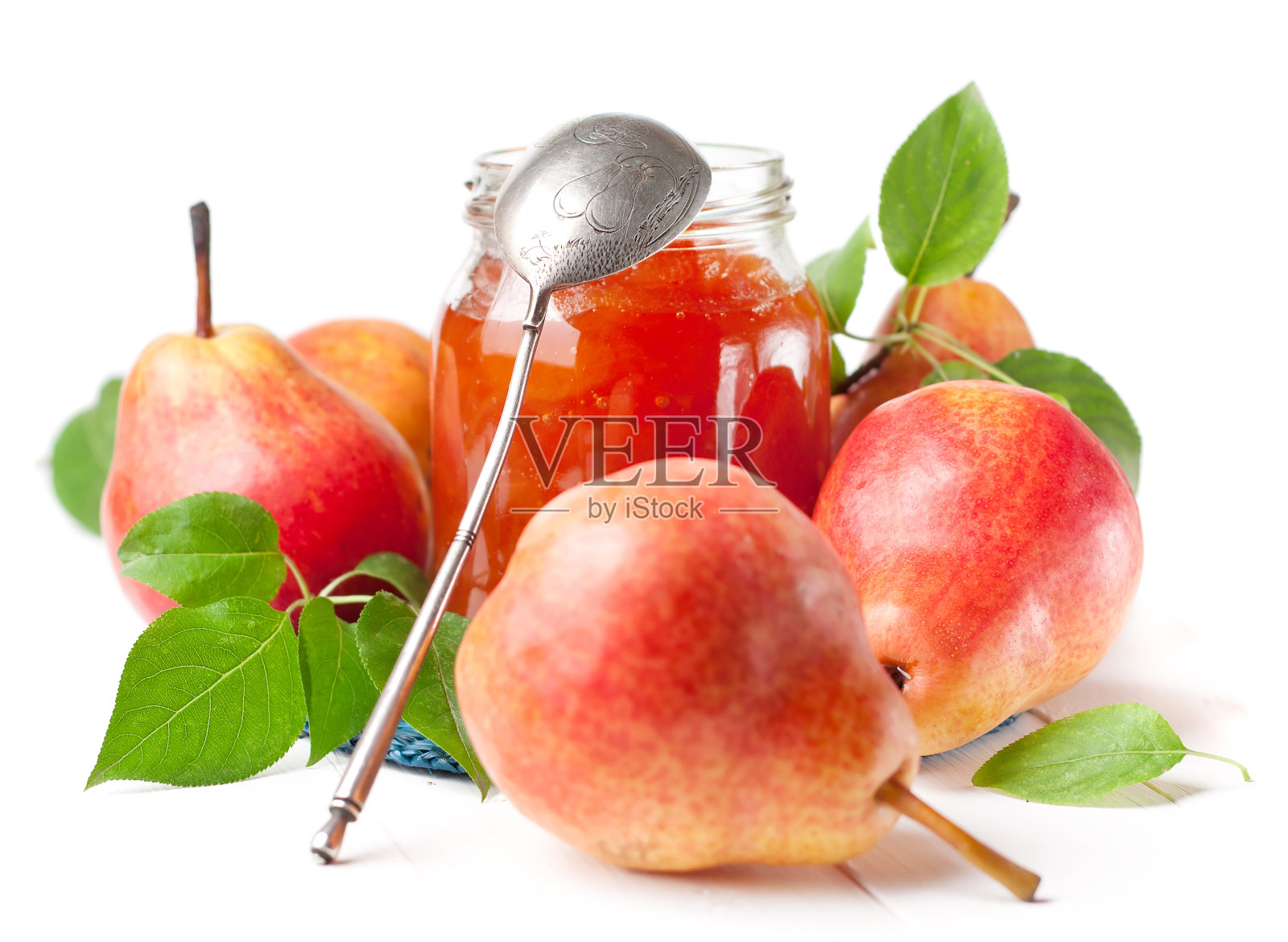 成熟的红色梨照片摄影图片