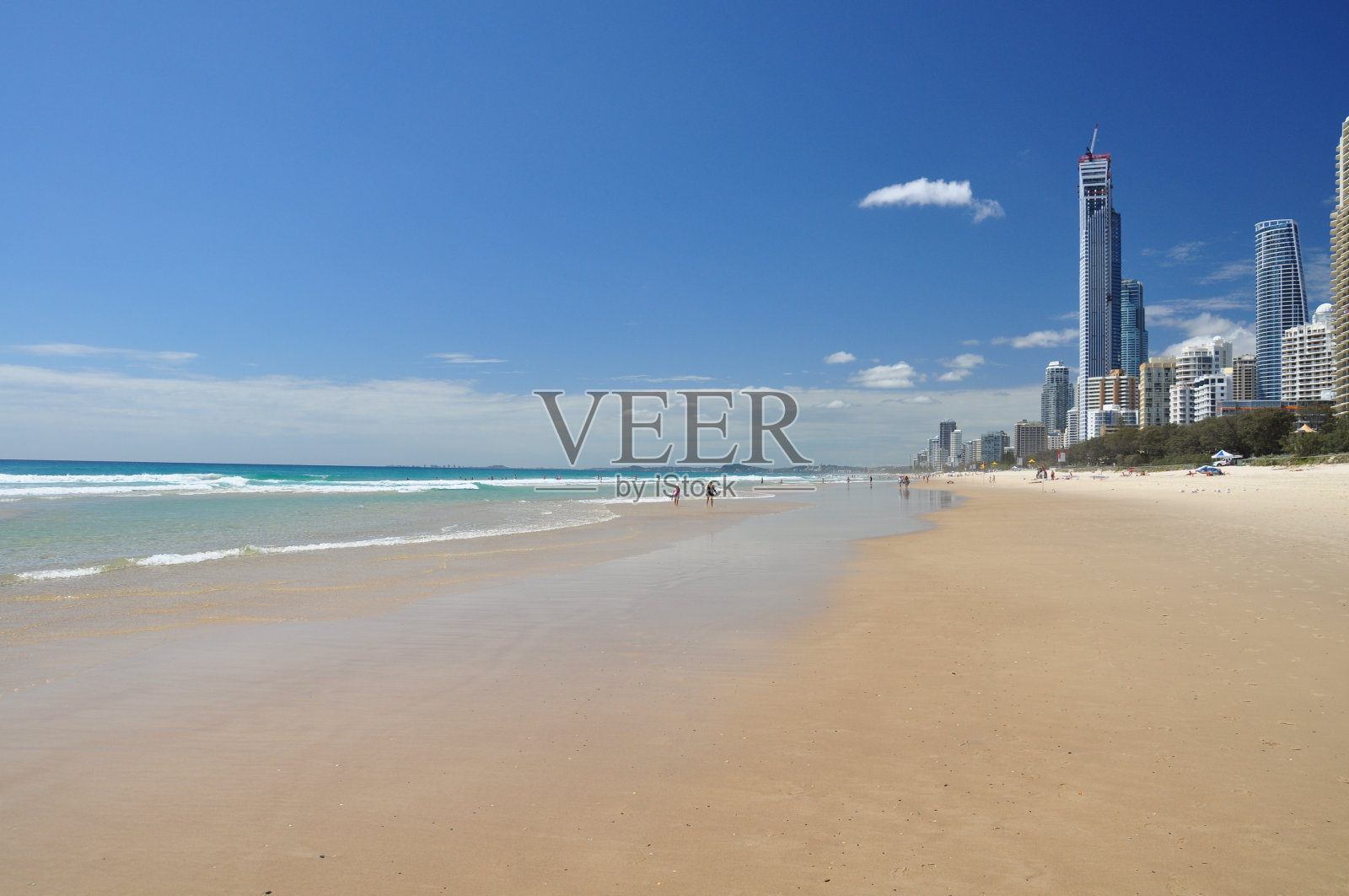 冲浪者天堂-黄金海岸，昆士兰，澳大利亚照片摄影图片