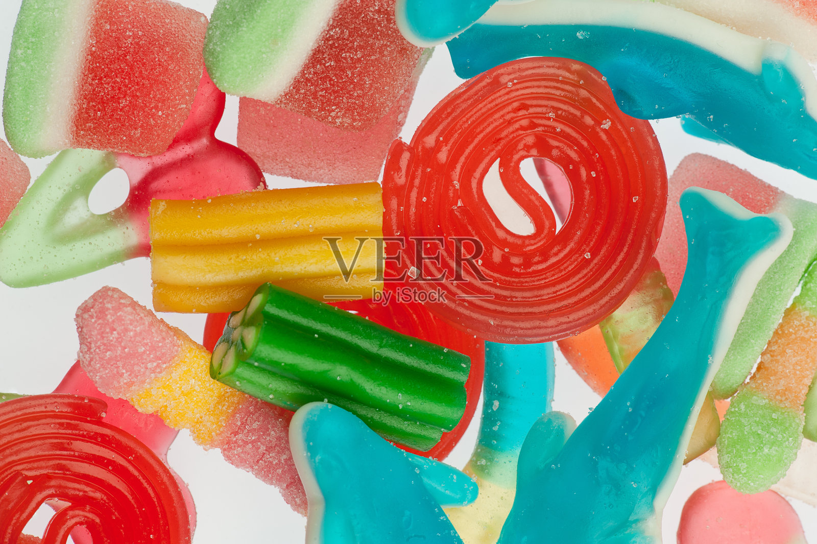 五颜六色的糖果组合照片摄影图片