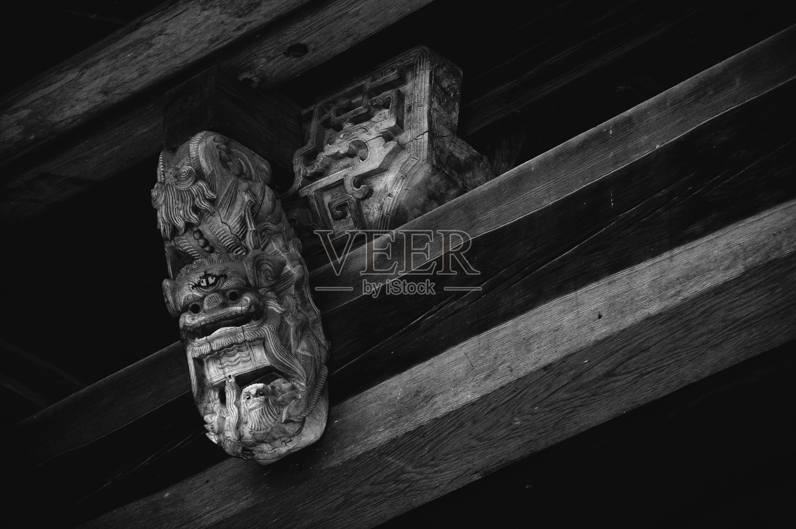 中国的木雕照片摄影图片