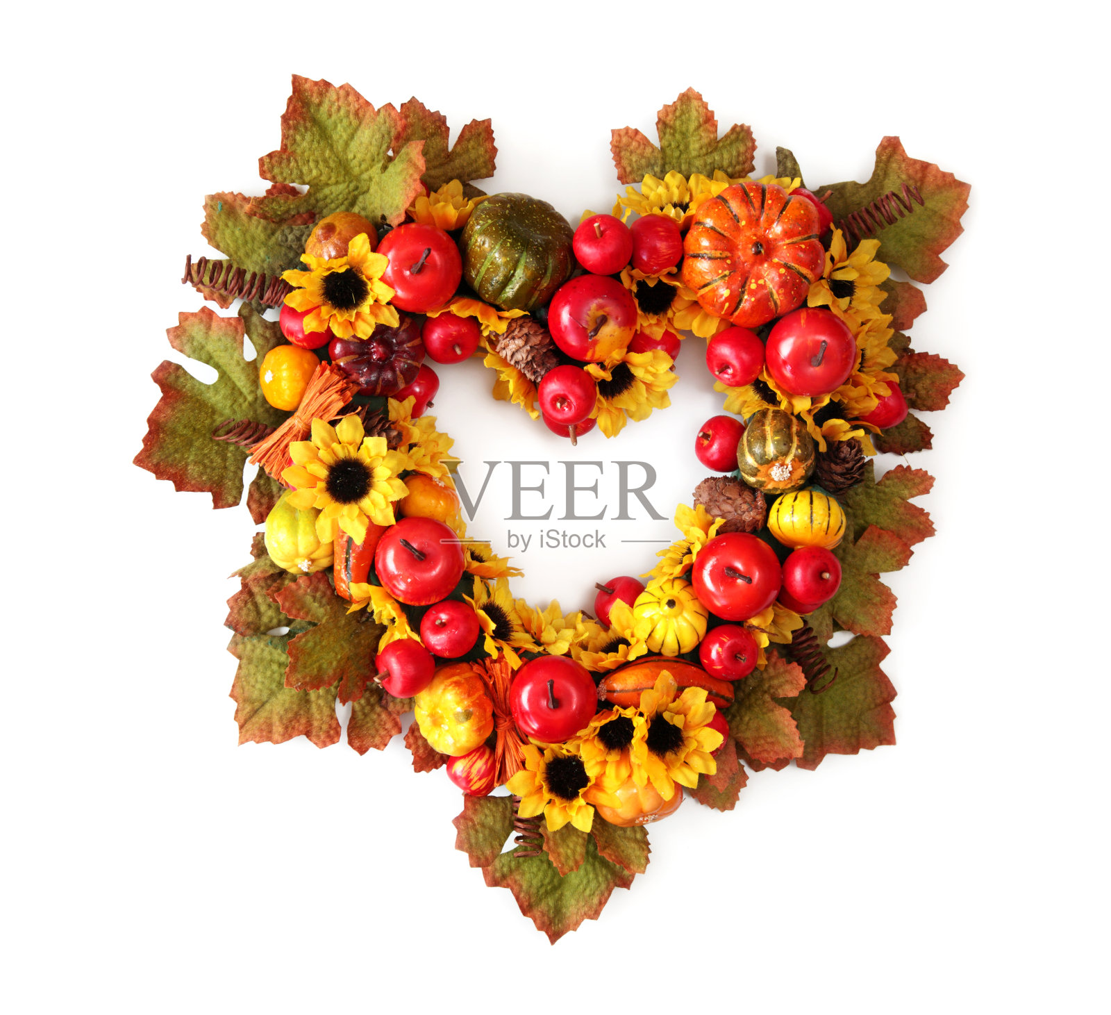秋心花环照片摄影图片