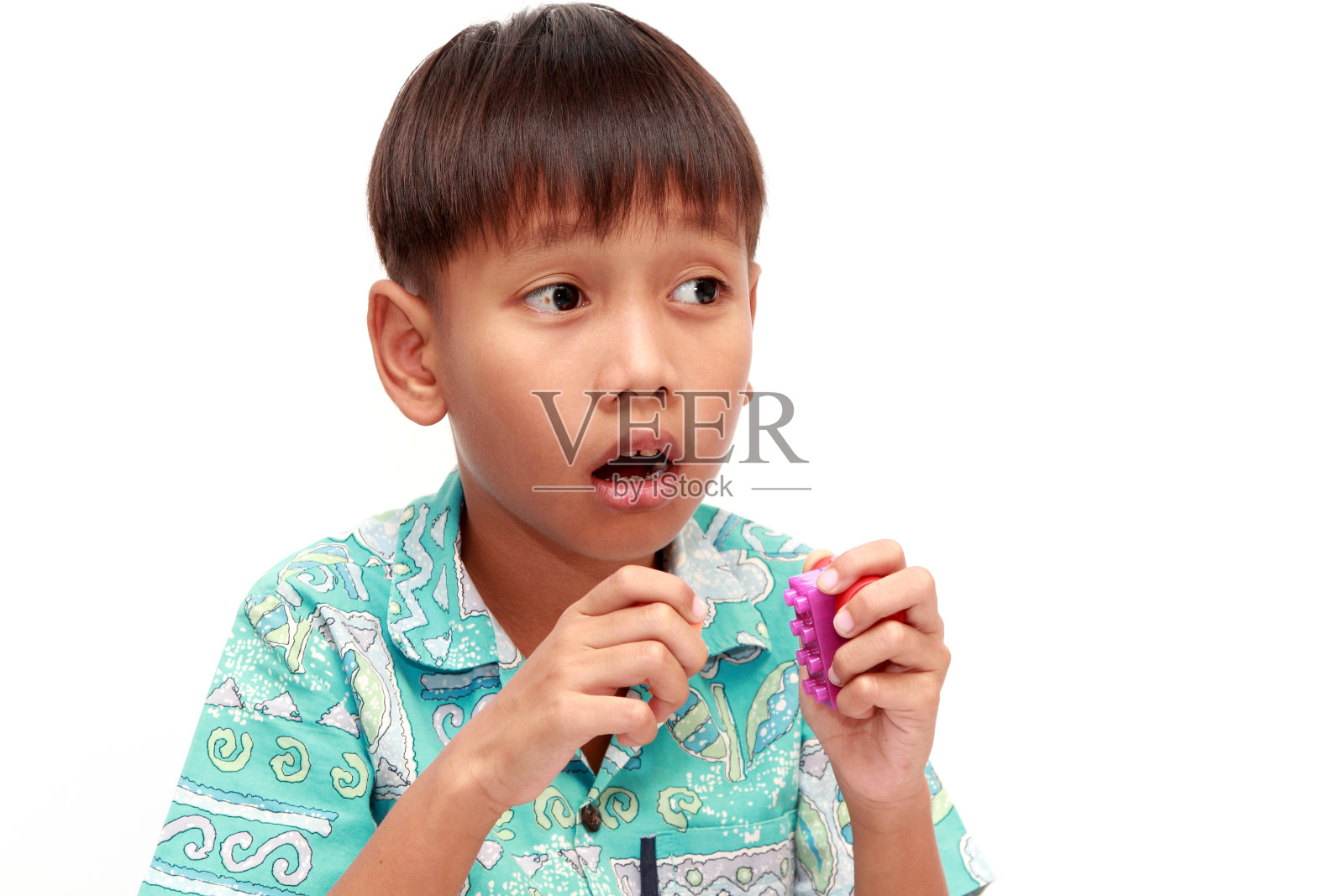 亚洲男孩肖像照片摄影图片