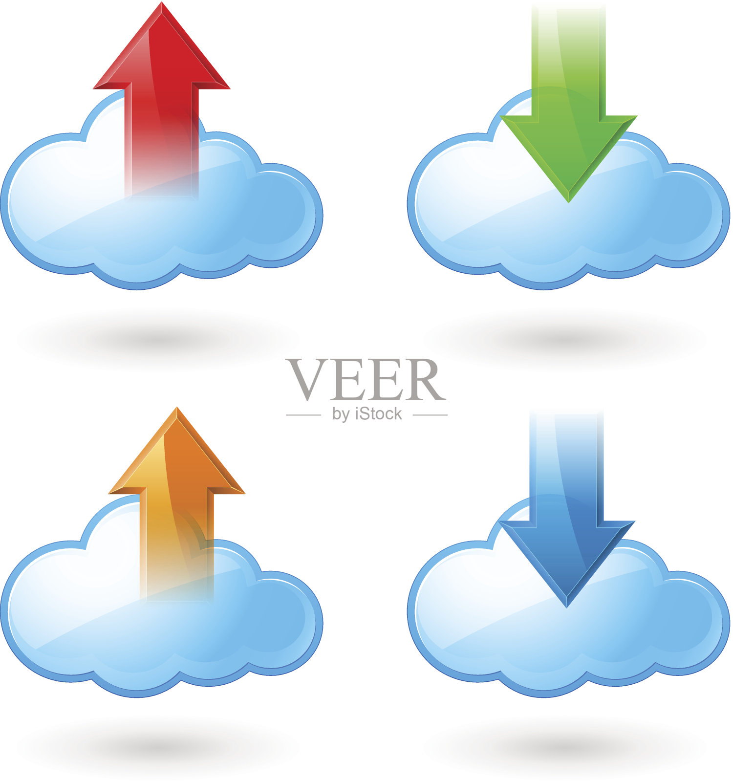 云计算插画图片素材