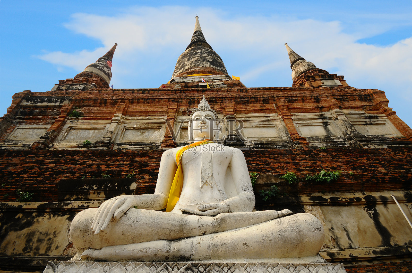 泰国大城府的古老寺庙照片摄影图片