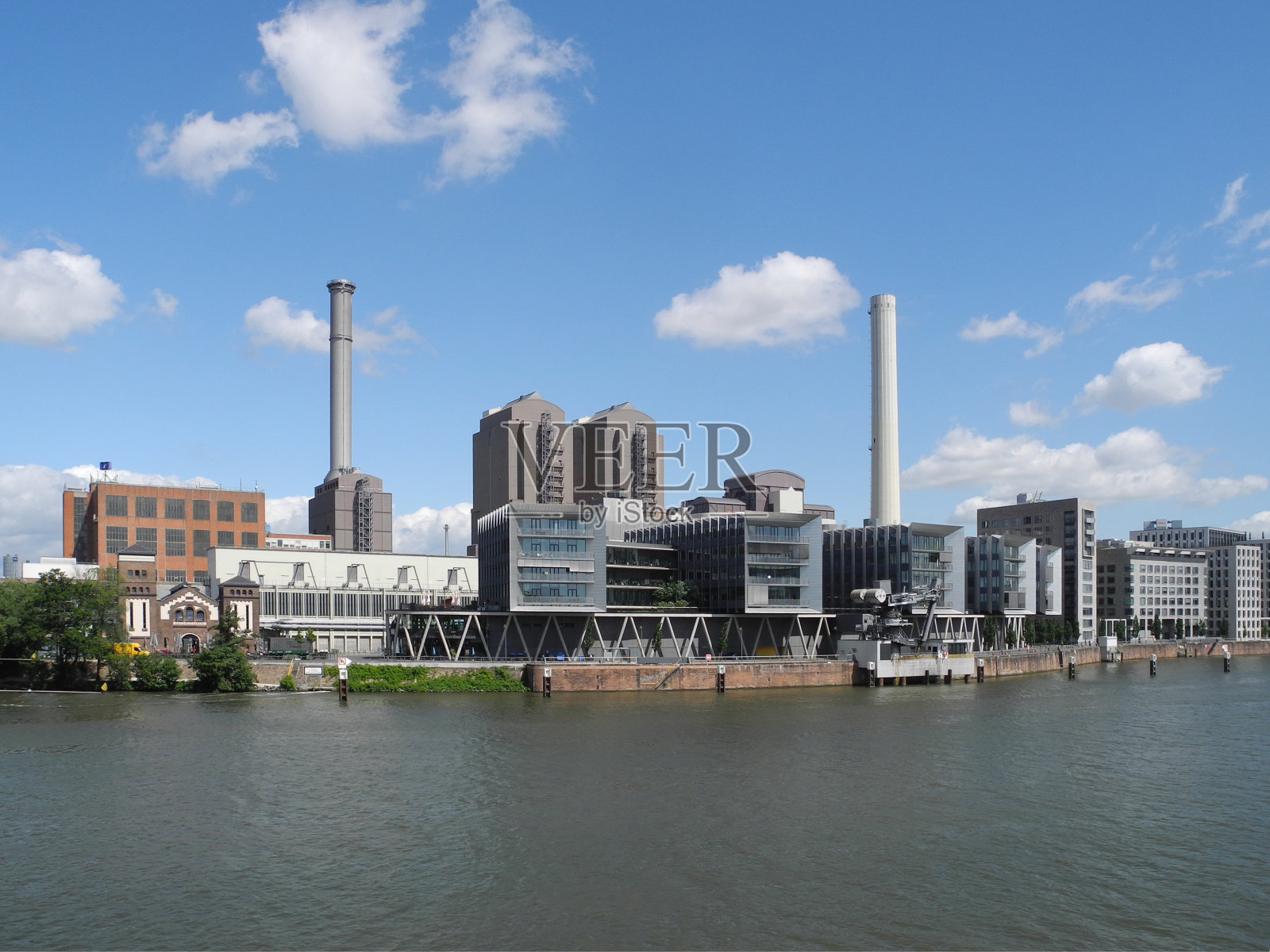 法兰克福发电厂照片摄影图片