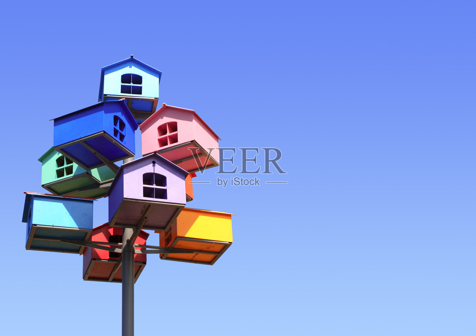 彩色嵌套盒照片摄影图片