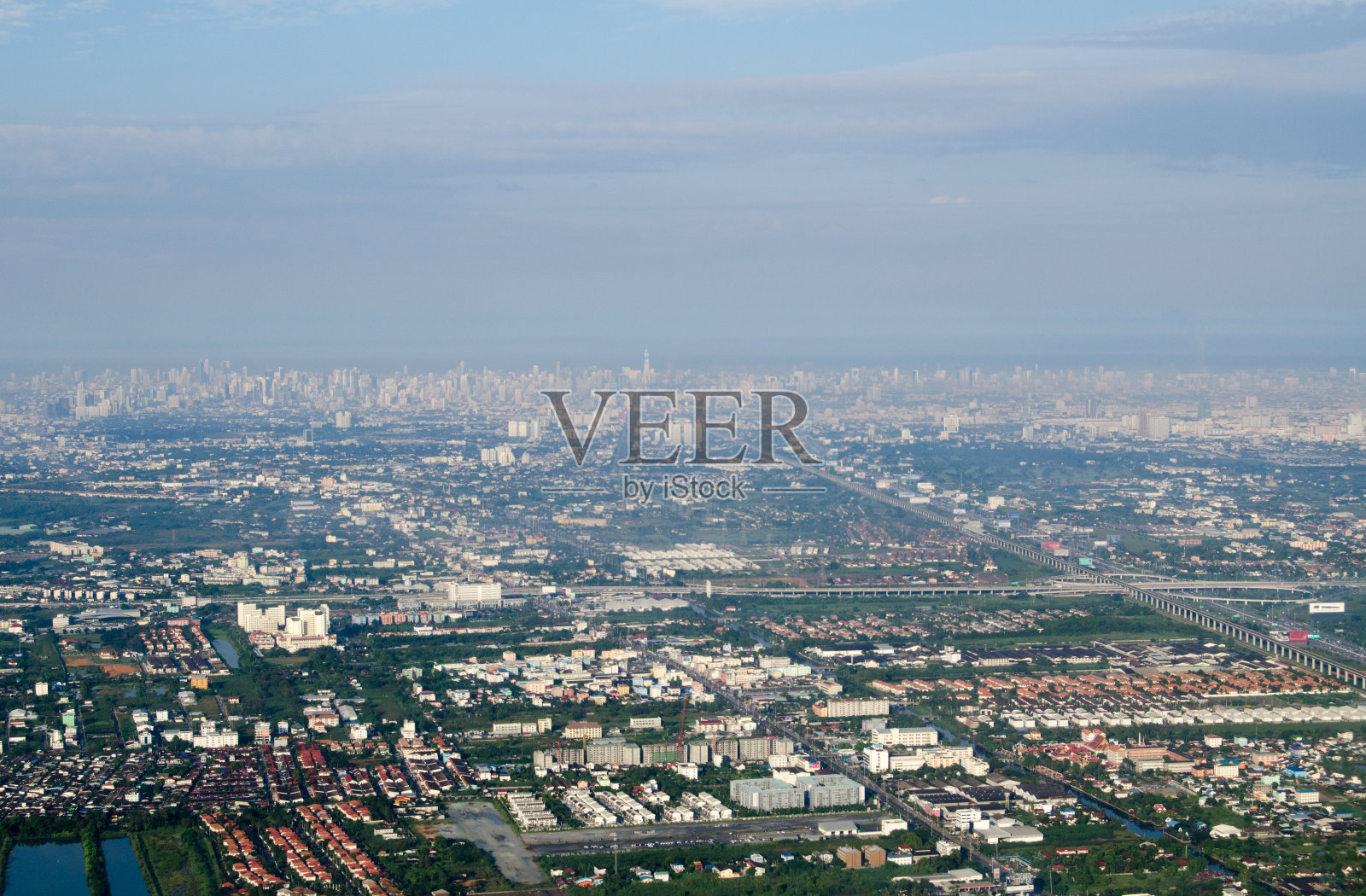 曼谷鸟瞰图照片摄影图片