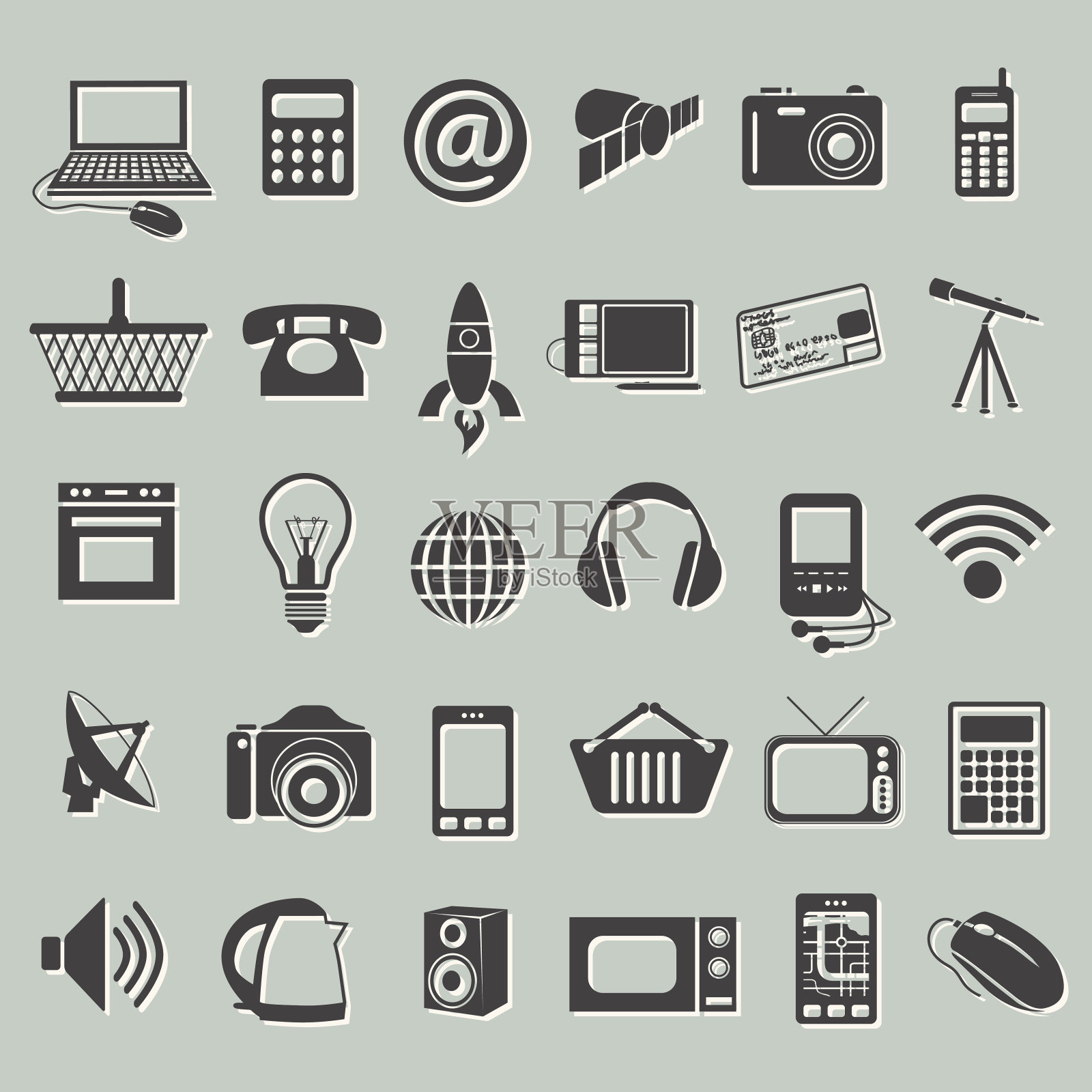 现代科技图标图标素材