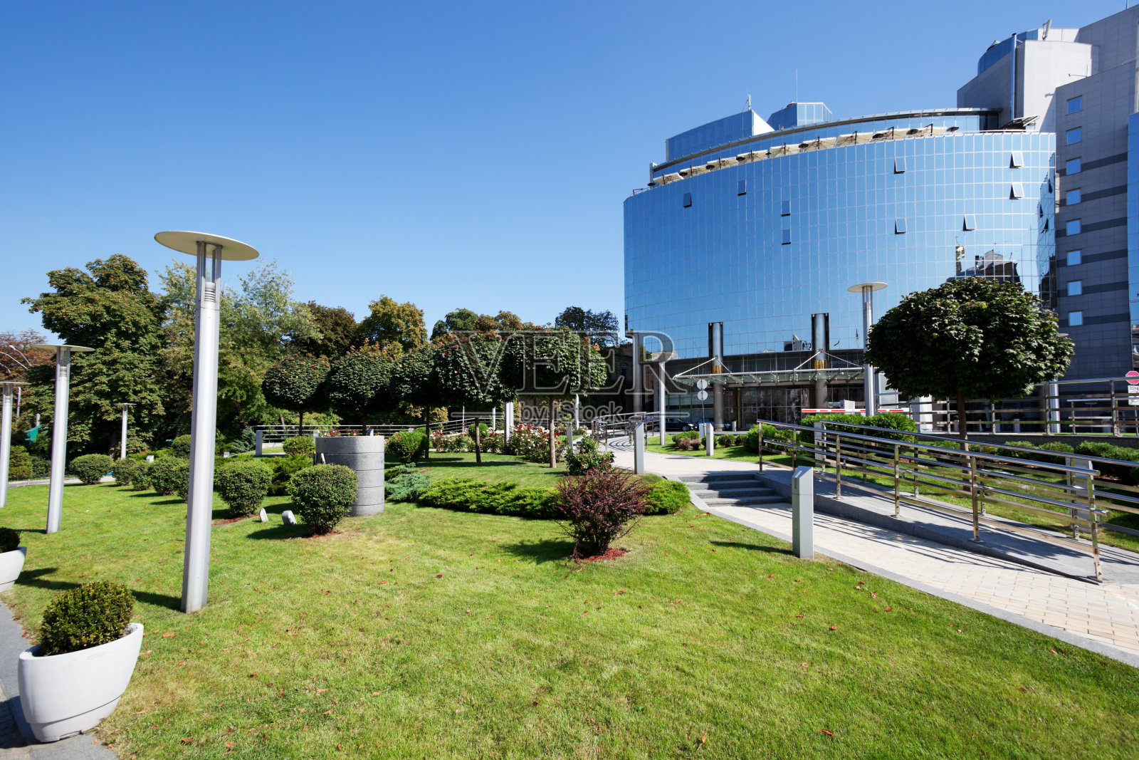 基辅的现代建筑照片摄影图片