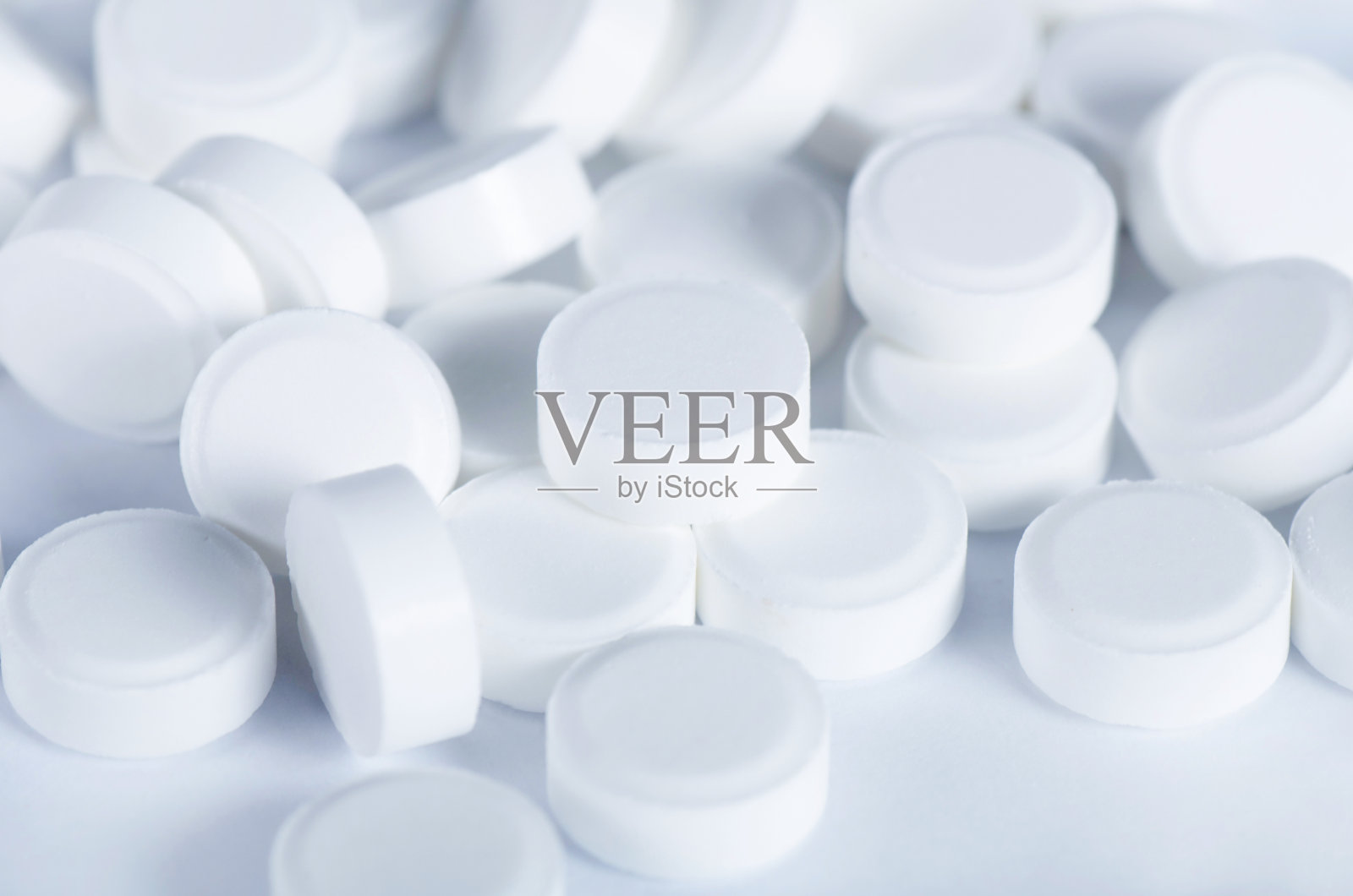 白色片剂-抽象药物照片摄影图片
